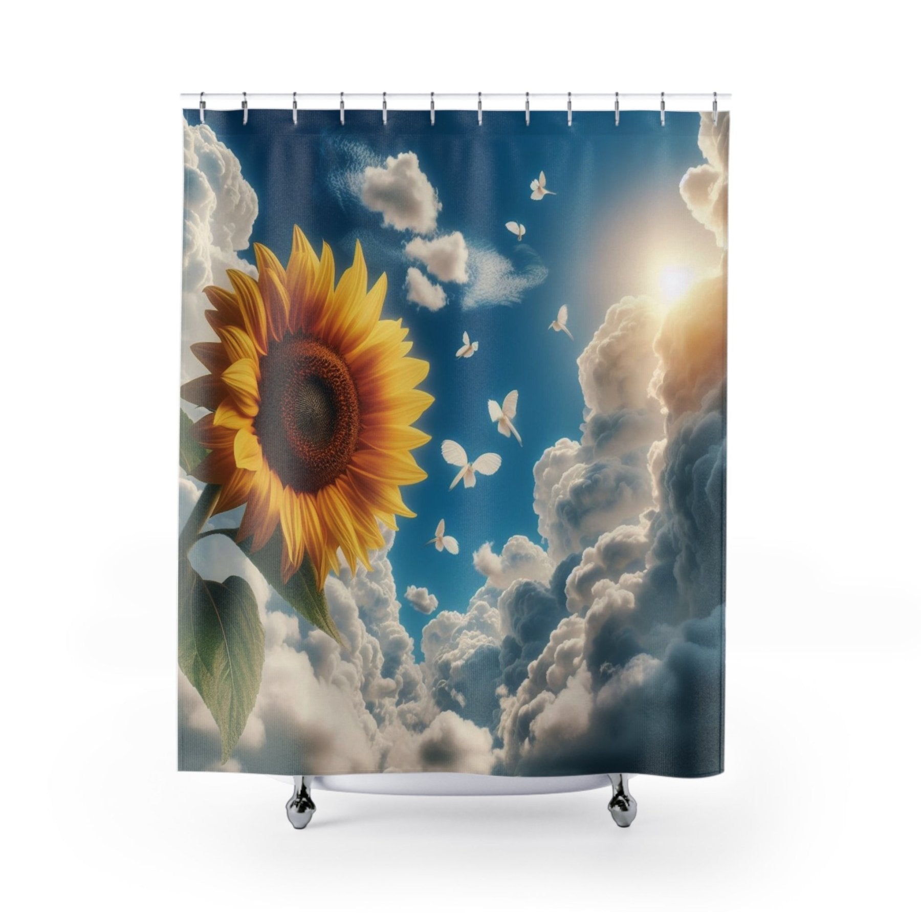 Shower Curtain, Sunflower [12] - Janlyn's Crafts