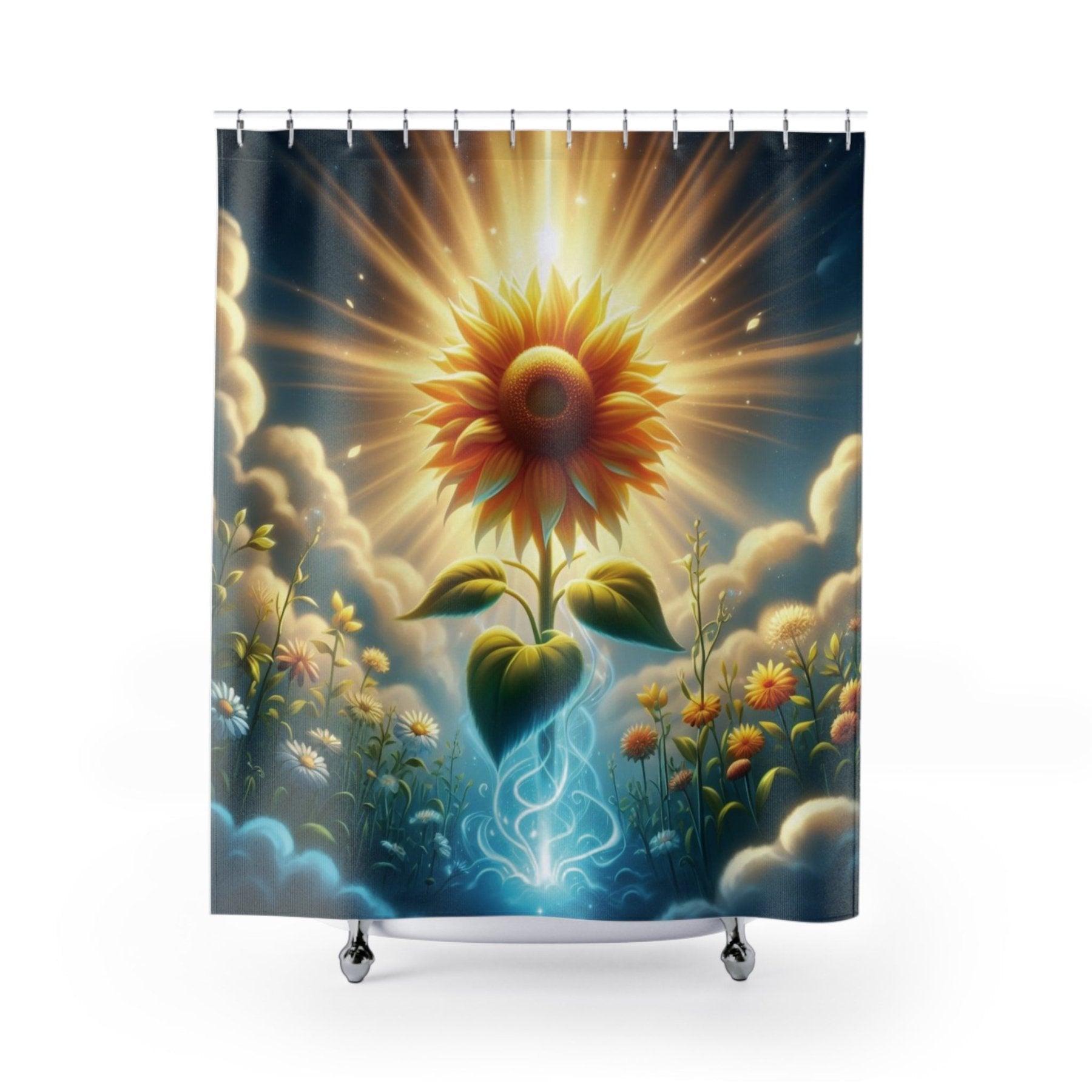 Shower Curtain, Sunflower [13] - Janlyn's Crafts