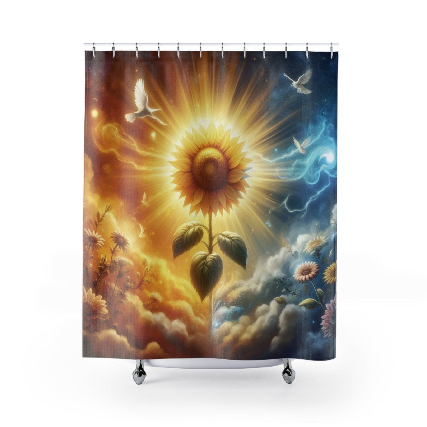 Shower Curtain, Sunflower [15] - Janlyn's Crafts