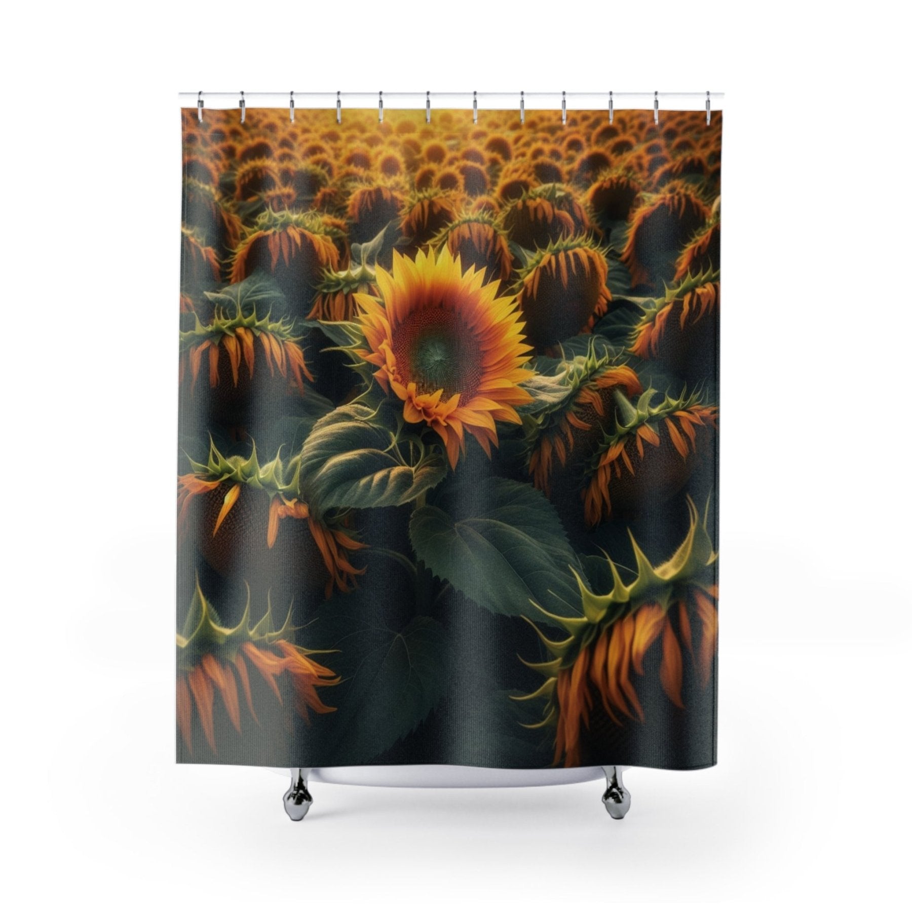 Shower Curtain, Sunflower [2] - Janlyn's Crafts