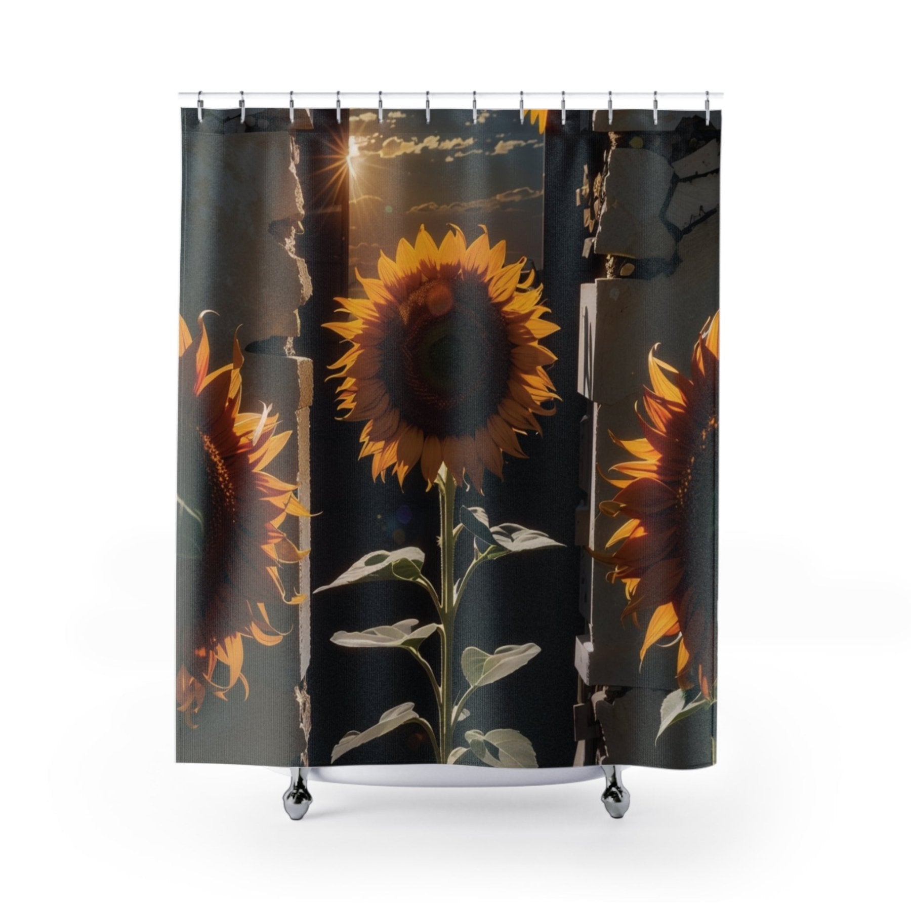 Shower Curtain, Sunflower [22] - Janlyn's Crafts