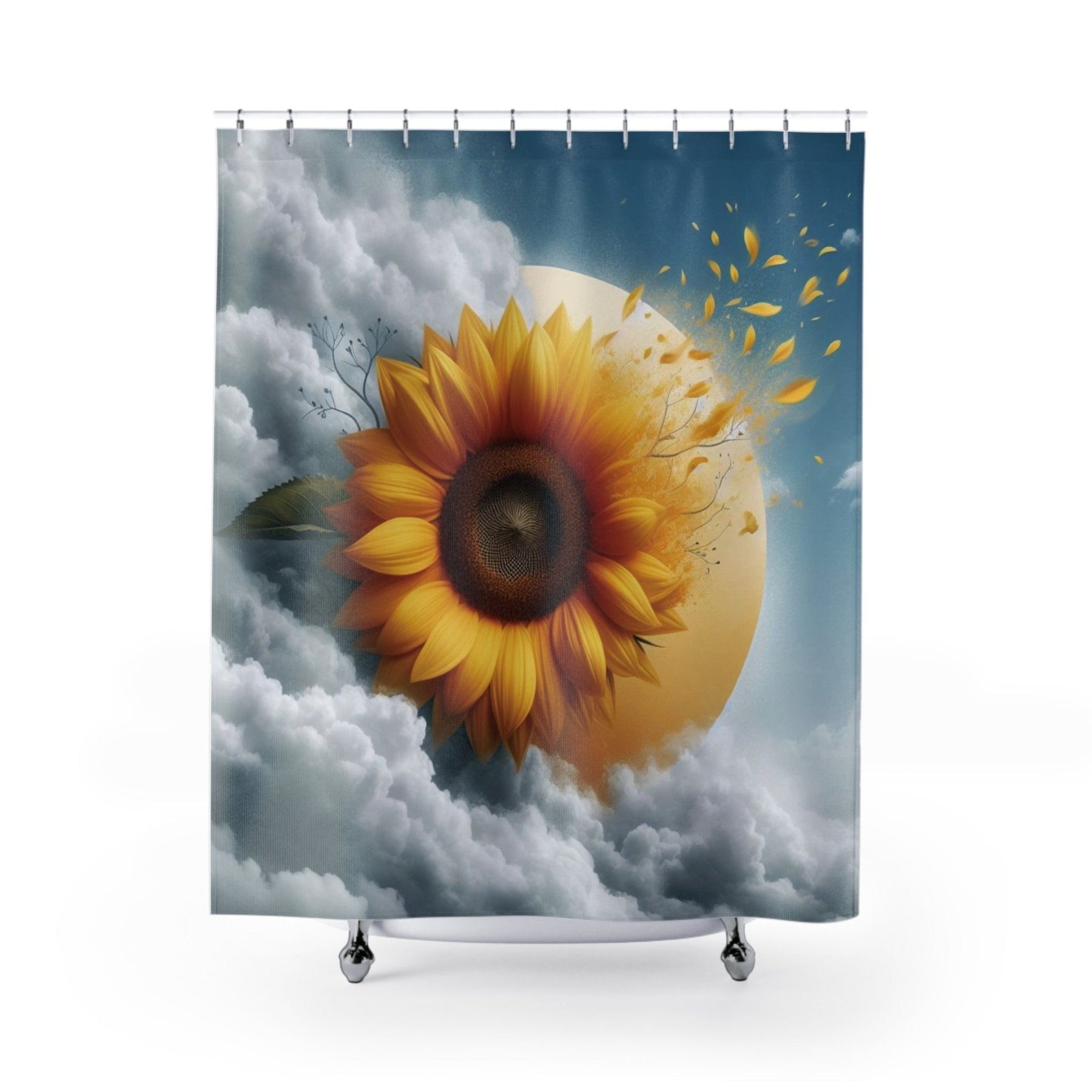 Shower Curtain, Sunflower [6] - Janlyn's Crafts