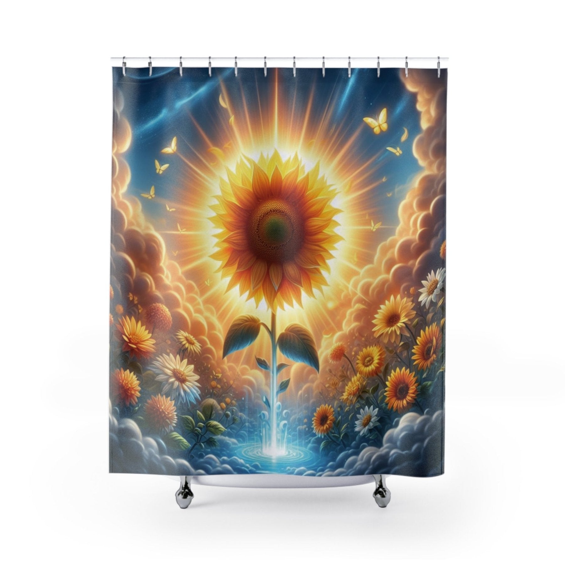 Shower Curtain, Sunflower [7] - Janlyn's Crafts