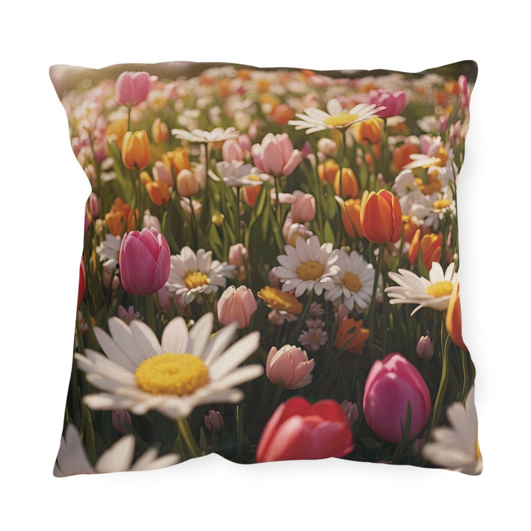 Spring Flowers Outdoor Pillow, Qty 1, (10) - Janlyn's Crafts