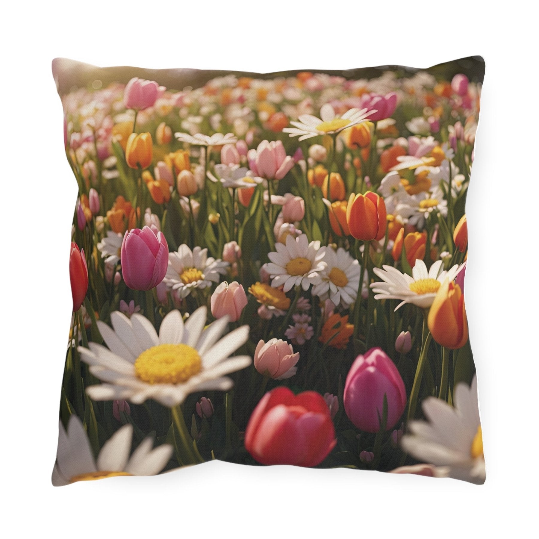 Spring Flowers Outdoor Pillow, Qty 1, (10) - Janlyn's Crafts