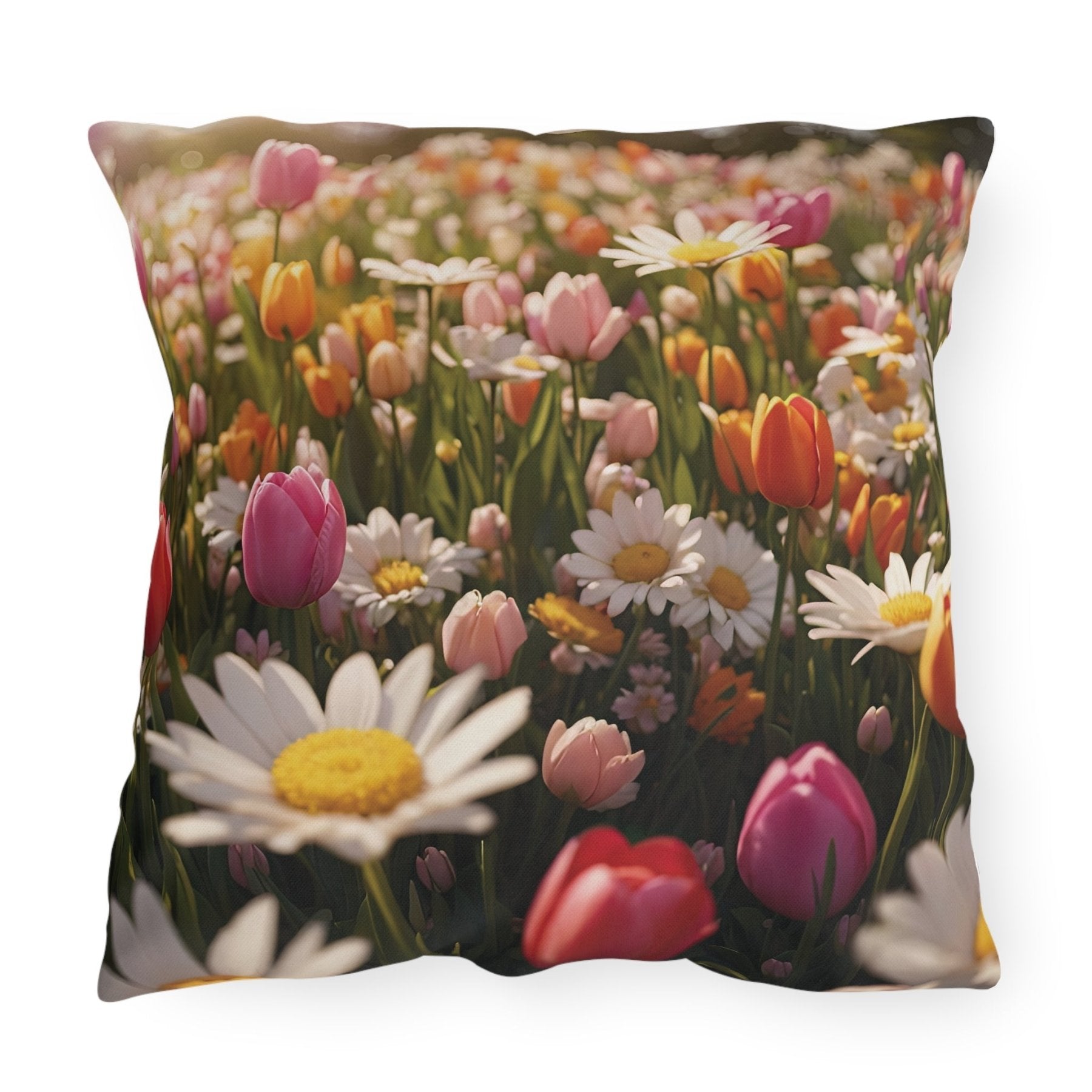 Spring Flowers Outdoor Pillow, Qty 1, (10) - Janlyn's Crafts