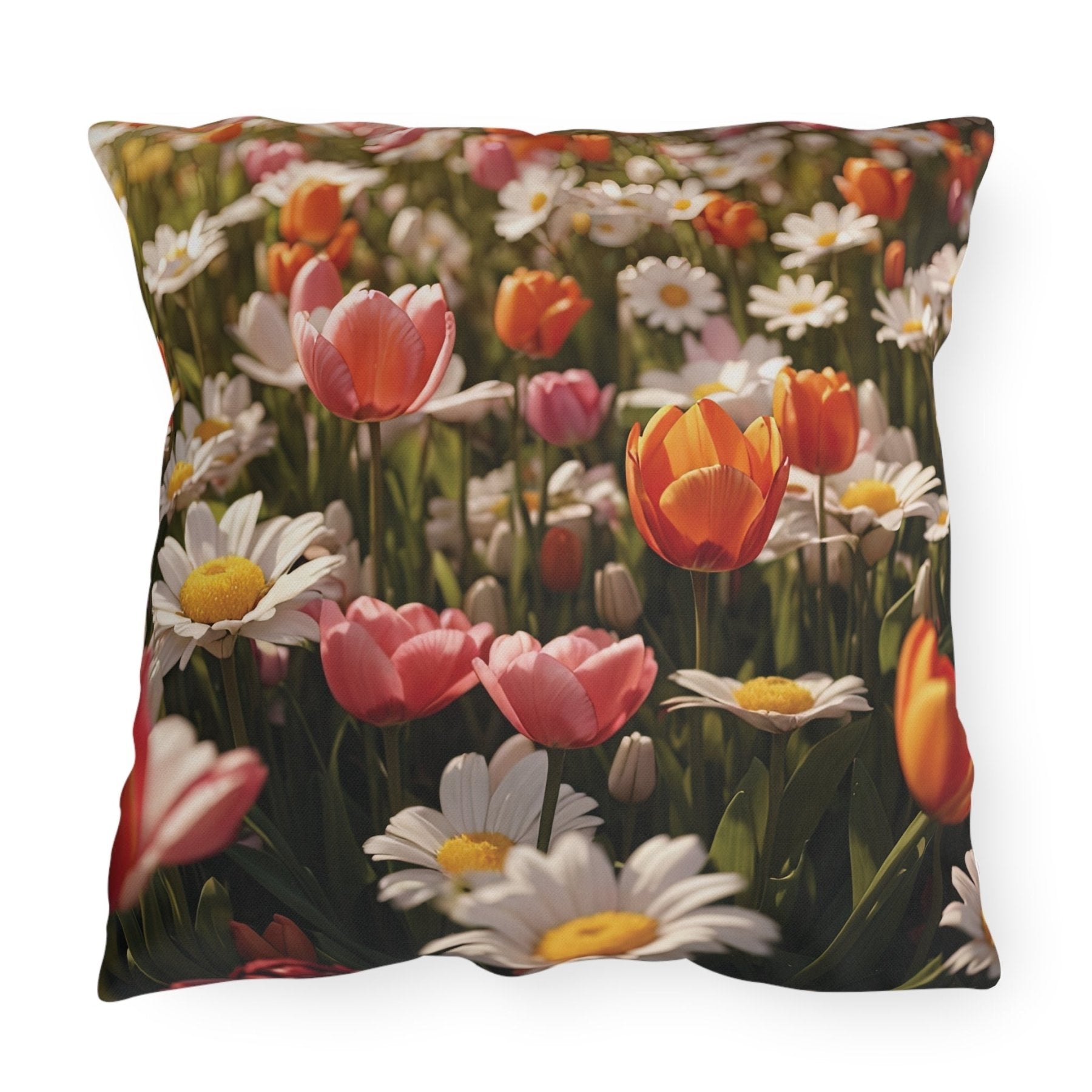 Spring Flowers Outdoor Pillow, Qty 1, (13) - Janlyn's Crafts