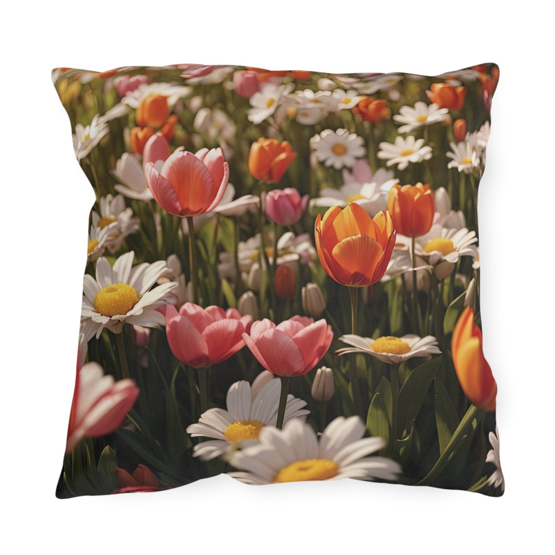 Spring Flowers Outdoor Pillow, Qty 1, (13) - Janlyn's Crafts