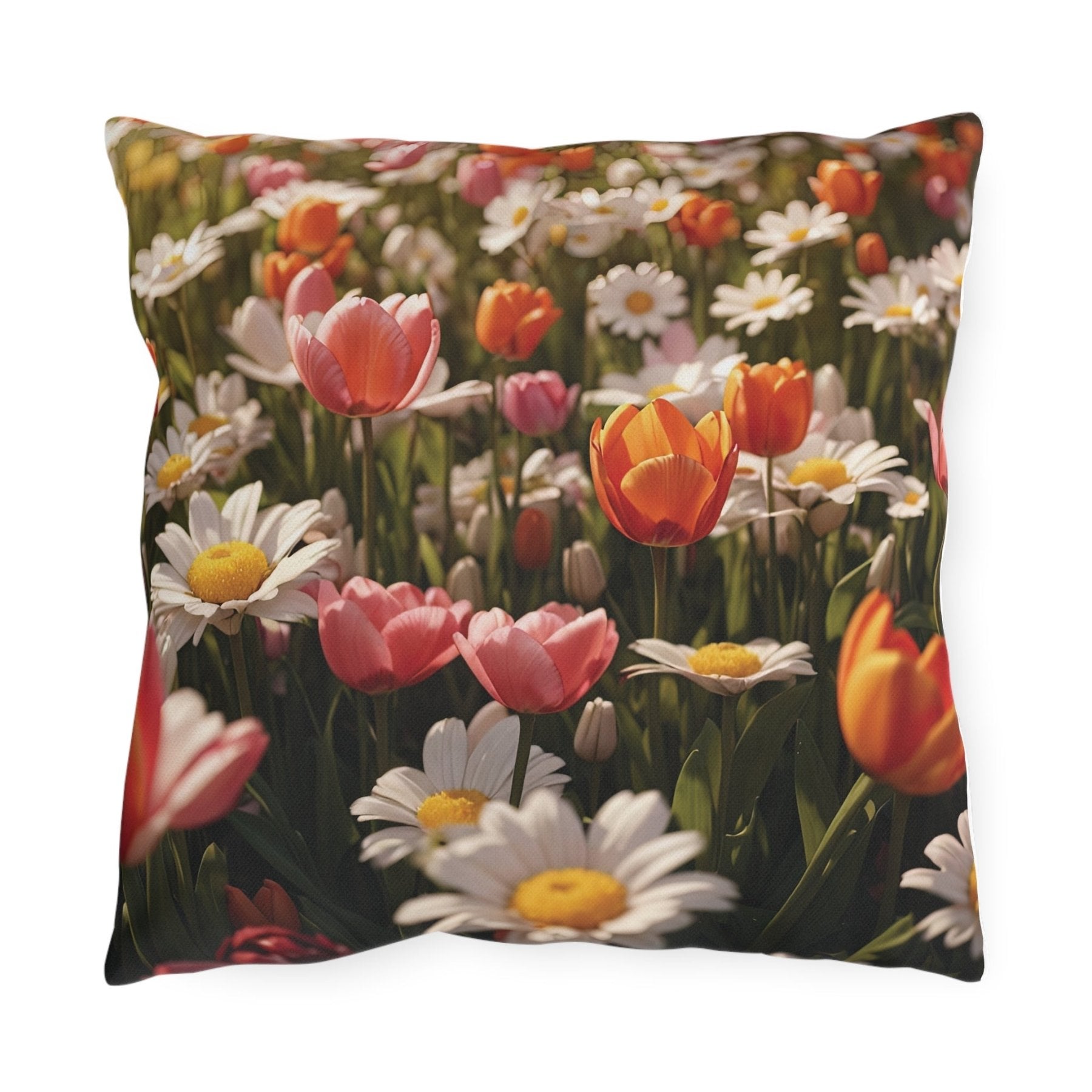 Spring Flowers Outdoor Pillow, Qty 1, (13) - Janlyn's Crafts