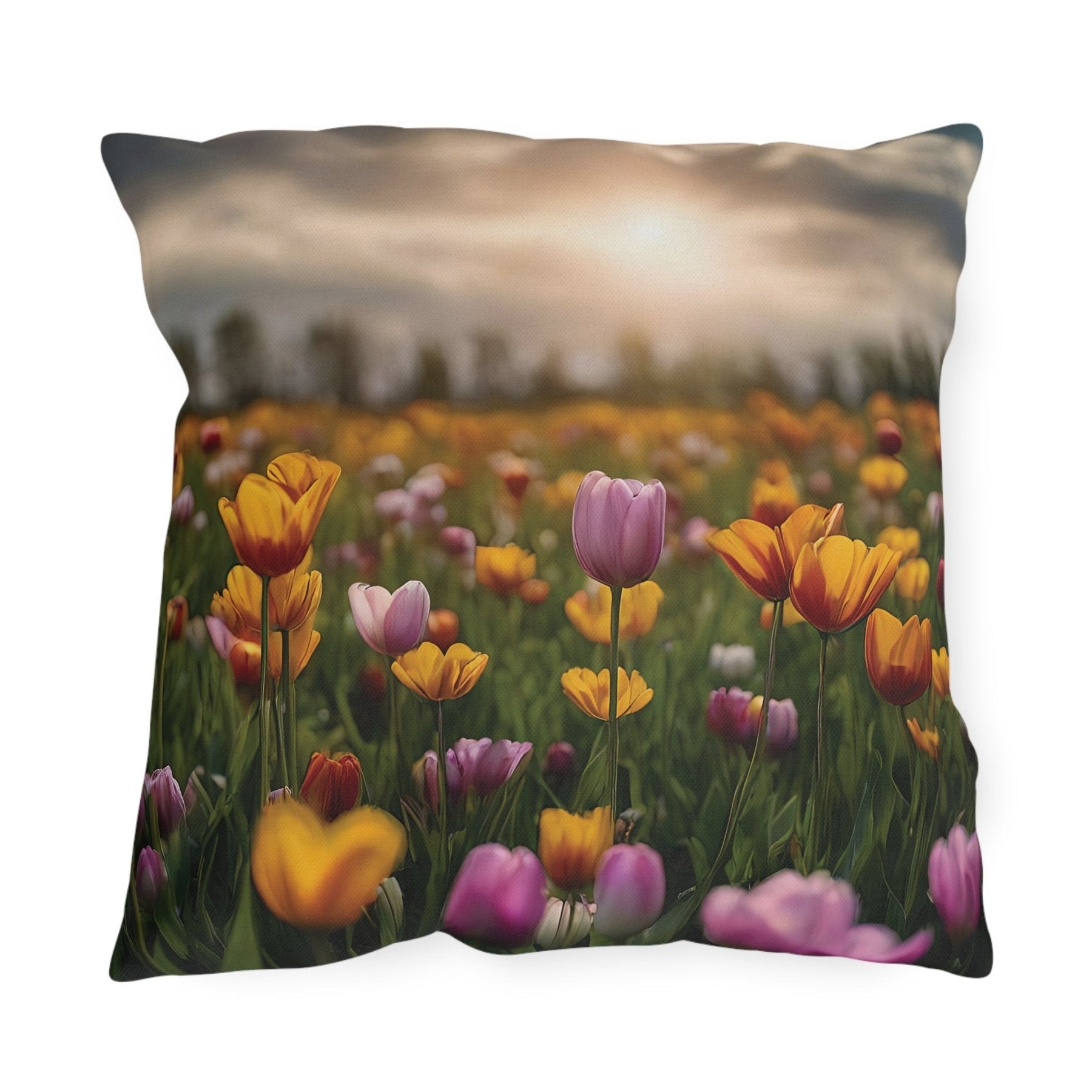 Spring Flowers Outdoor Pillow, Qty 1, (17) - Janlyn's Crafts