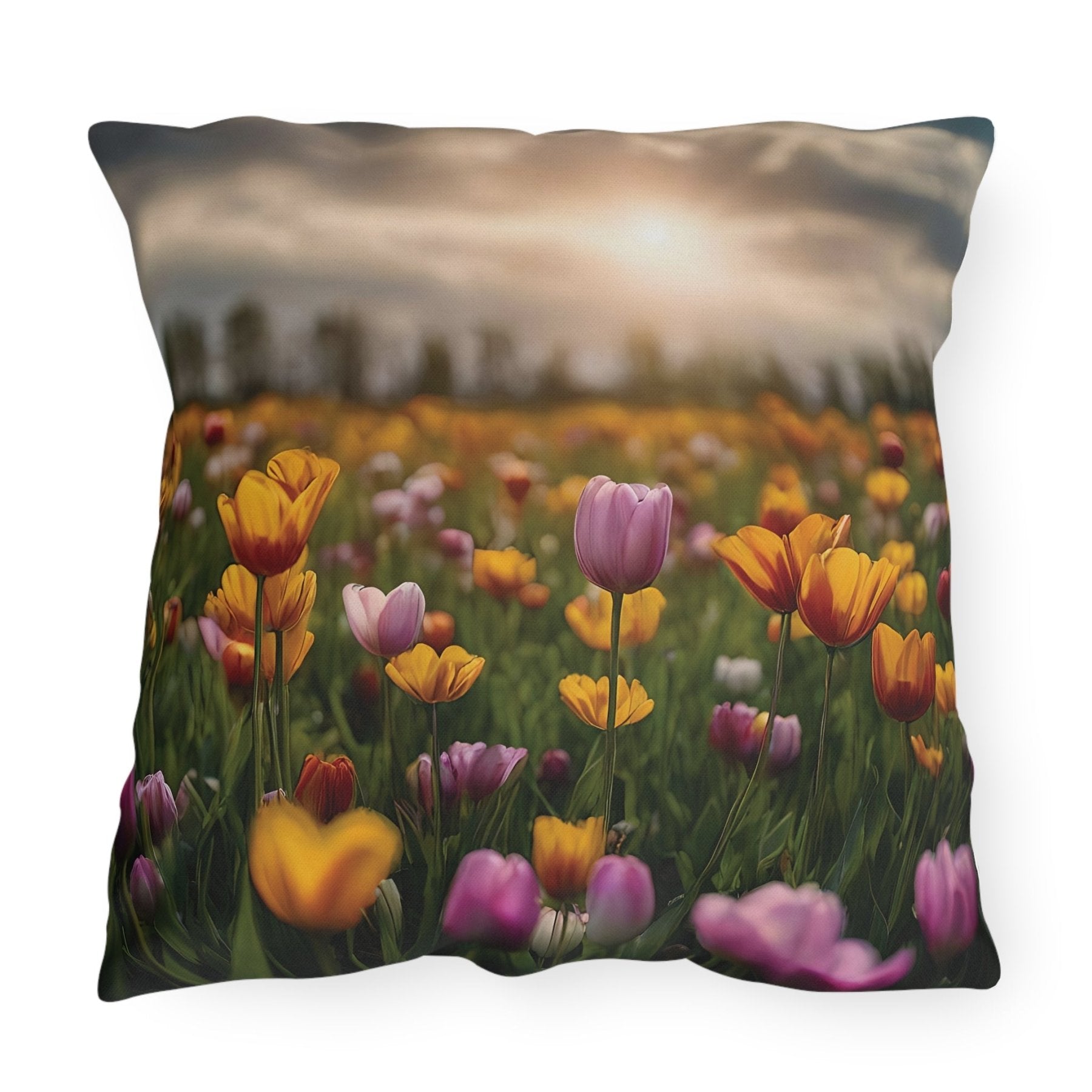 Spring Flowers Outdoor Pillow, Qty 1, (17) - Janlyn's Crafts