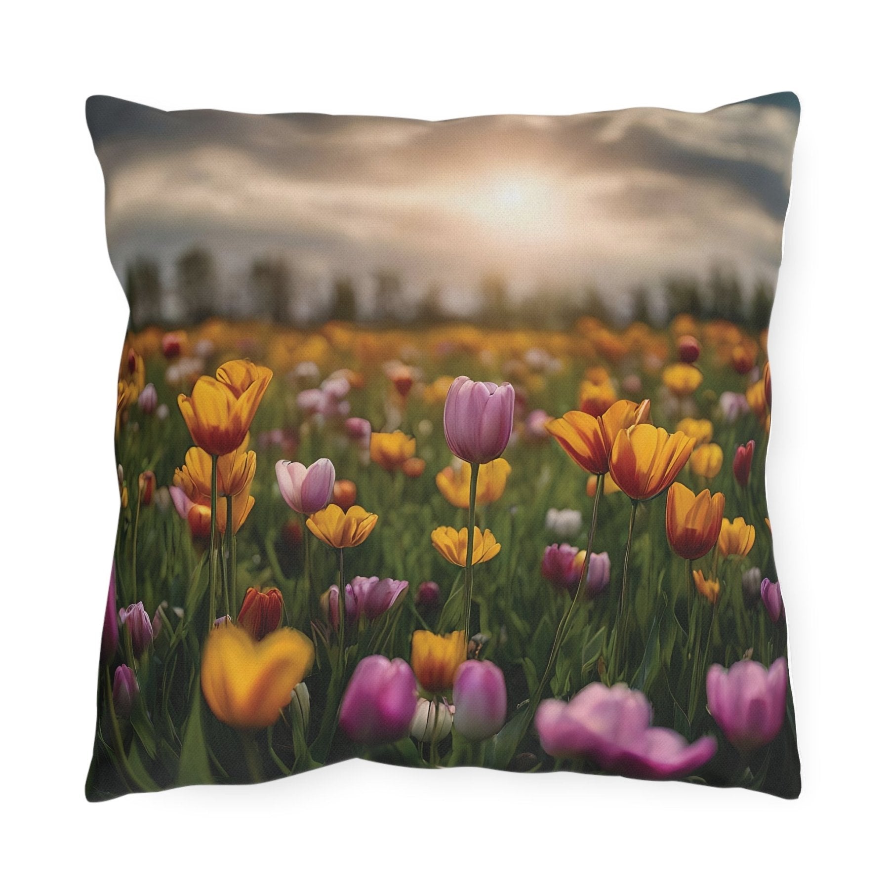 Spring Flowers Outdoor Pillow, Qty 1, (17) - Janlyn's Crafts