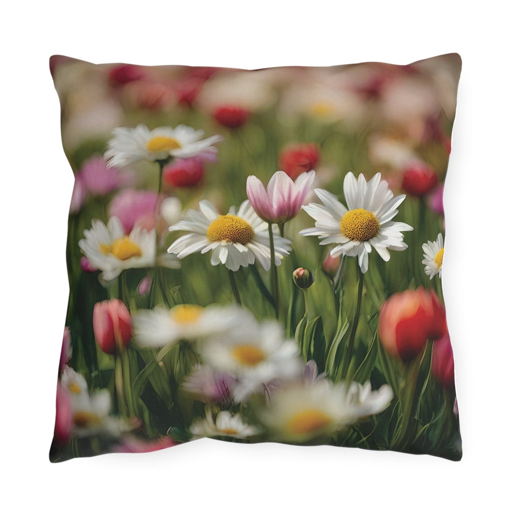 Spring Flowers Outdoor Pillow, Qty 1, (19) - Janlyn's Crafts