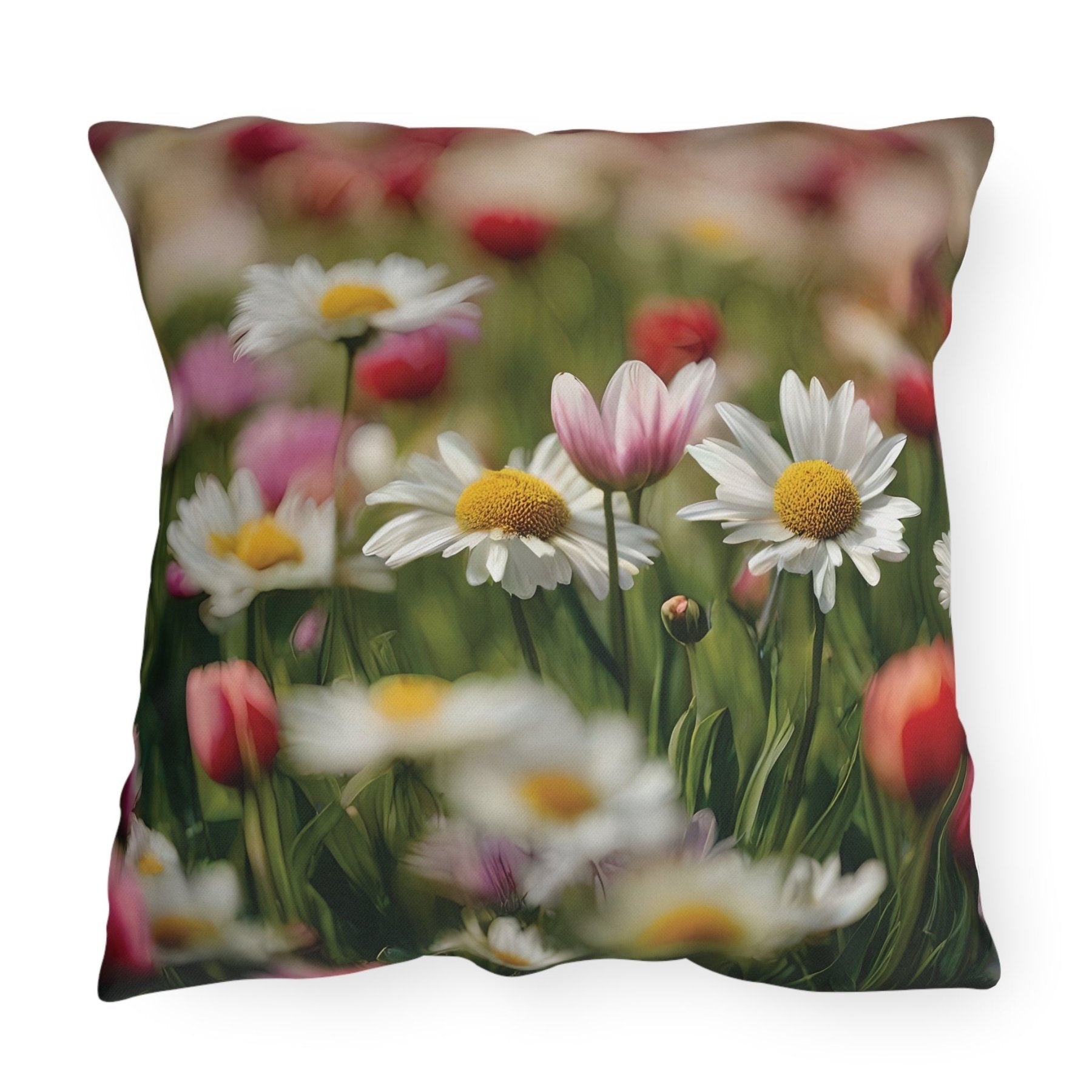 Spring Flowers Outdoor Pillow, Qty 1, (19) - Janlyn's Crafts