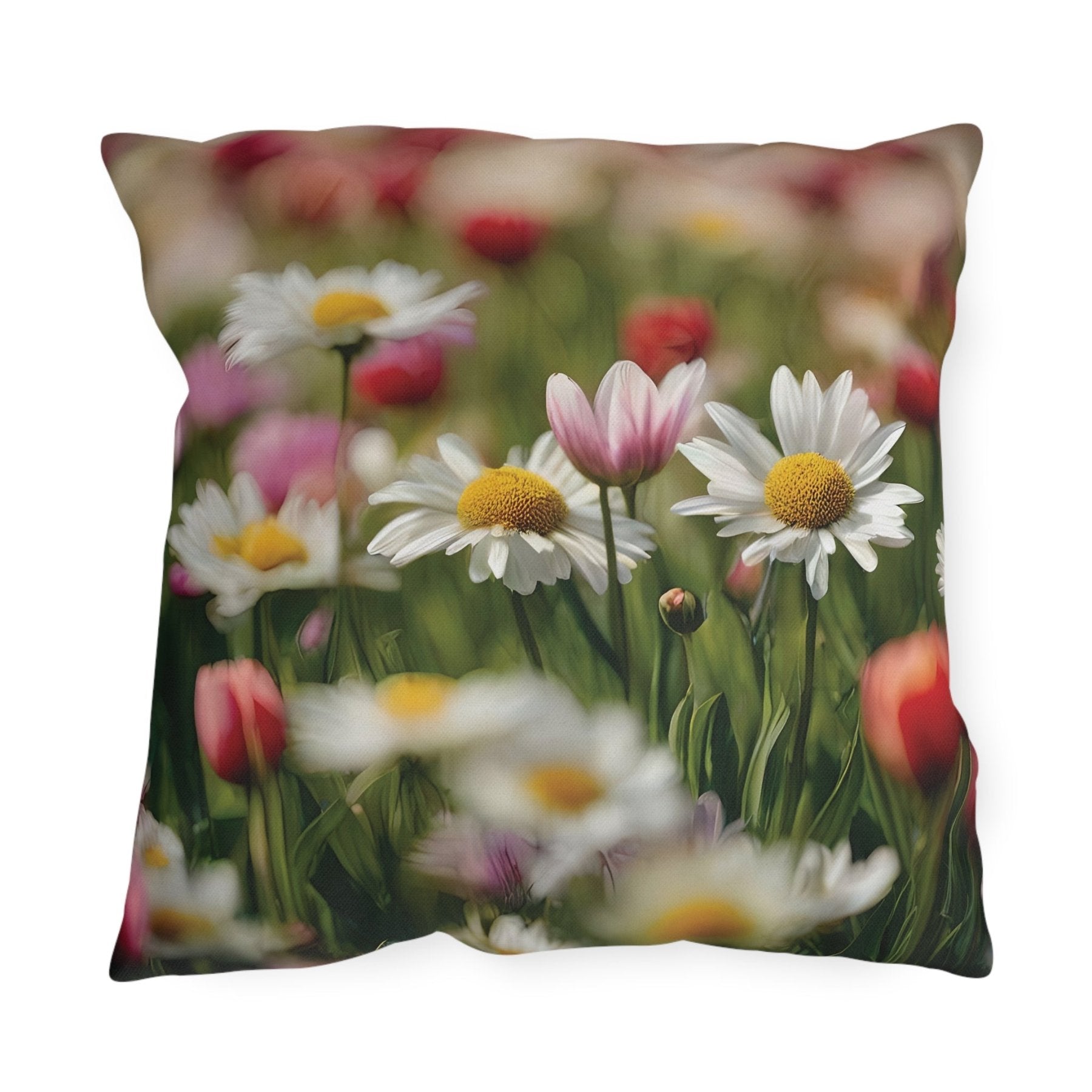 Spring Flowers Outdoor Pillow, Qty 1, (19) - Janlyn's Crafts