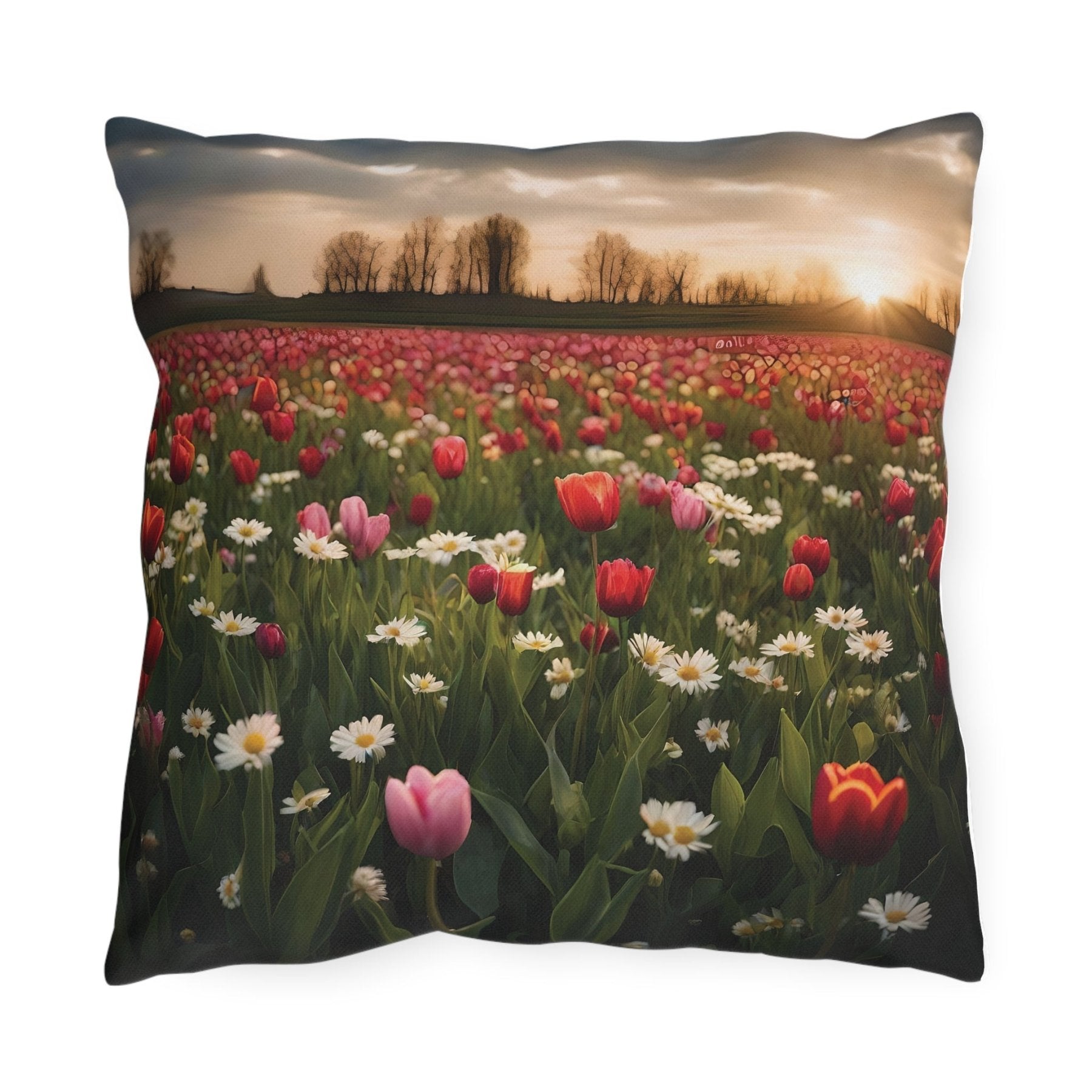 Spring Flowers Outdoor Pillow, Qty 1, (20) - Janlyn's Crafts