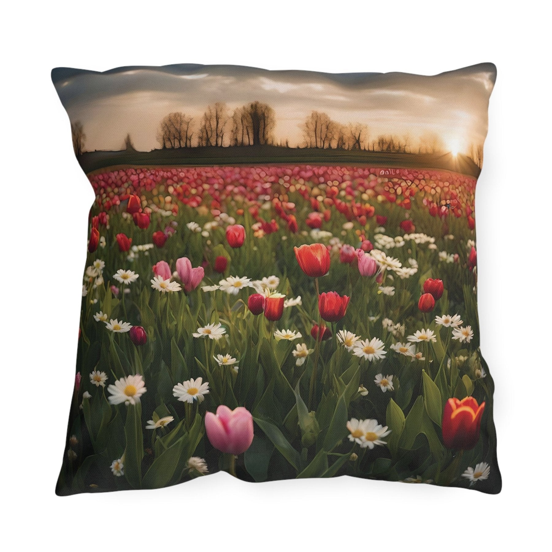 Spring Flowers Outdoor Pillow, Qty 1, (20) - Janlyn's Crafts