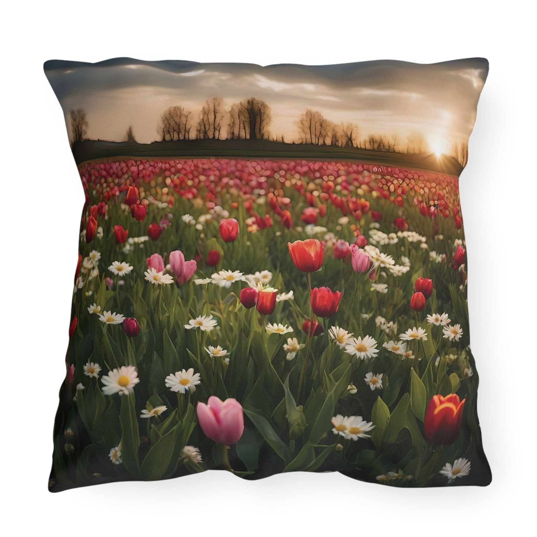 Spring Flowers Outdoor Pillow, Qty 1, (20) - Janlyn's Crafts