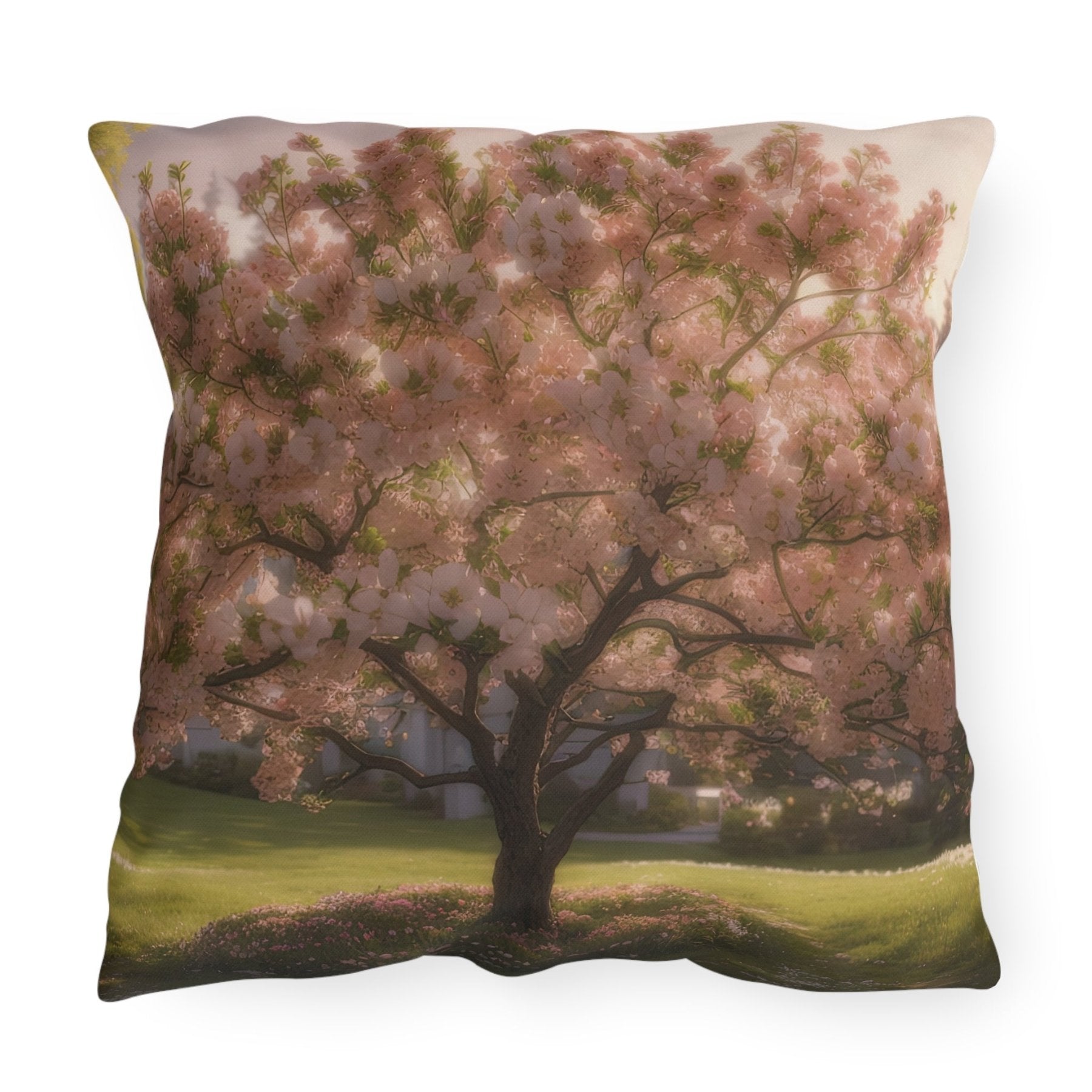 Spring Flowers Outdoor Pillow, Qty 1, (7) - Janlyn's Crafts