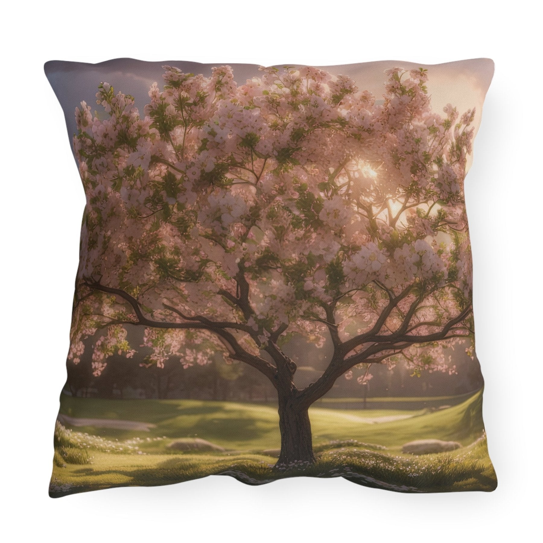 Spring Flowers Outdoor Pillow, Qty 1, (9) - Janlyn's Crafts