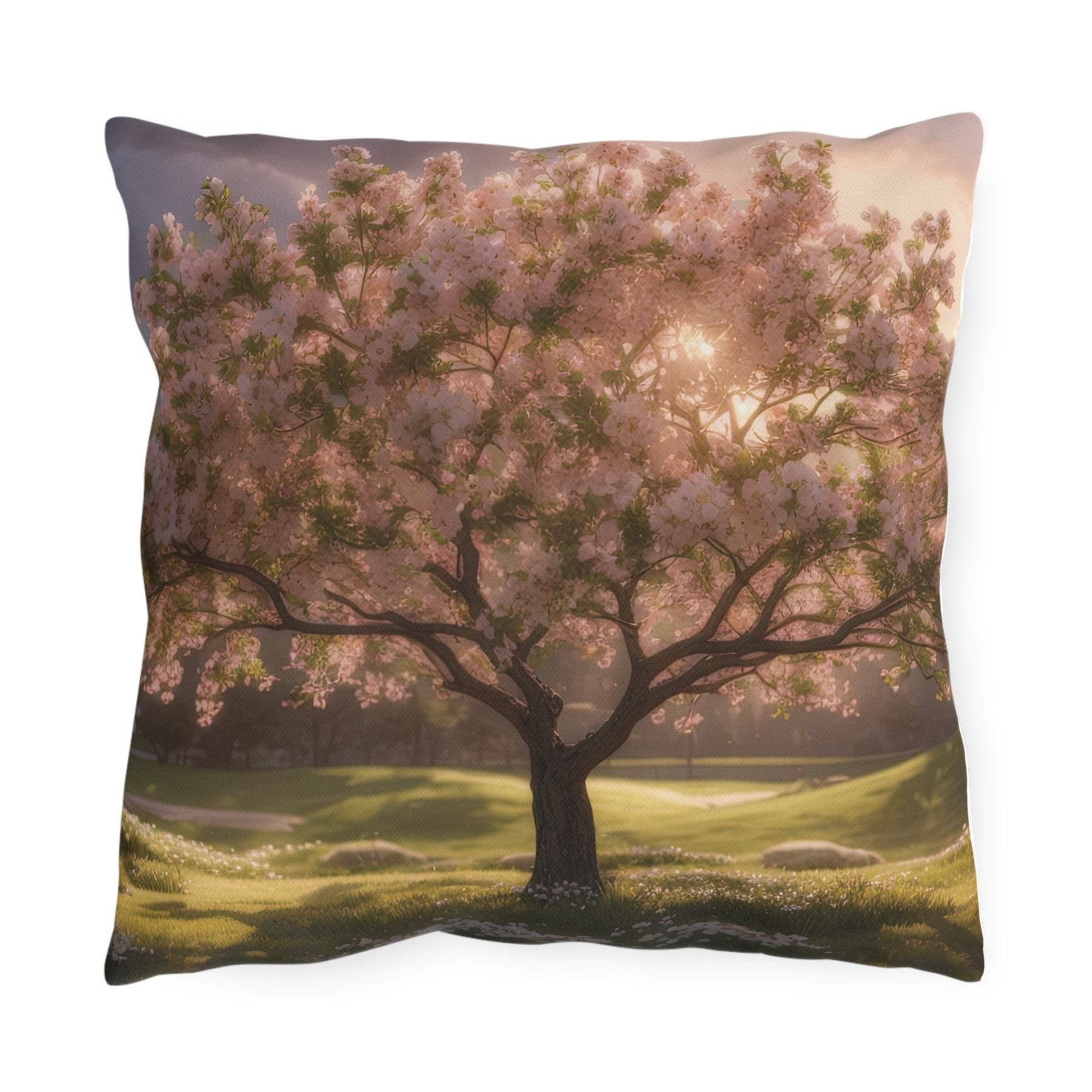 Spring Flowers Outdoor Pillow, Qty 1, (9) - Janlyn's Crafts