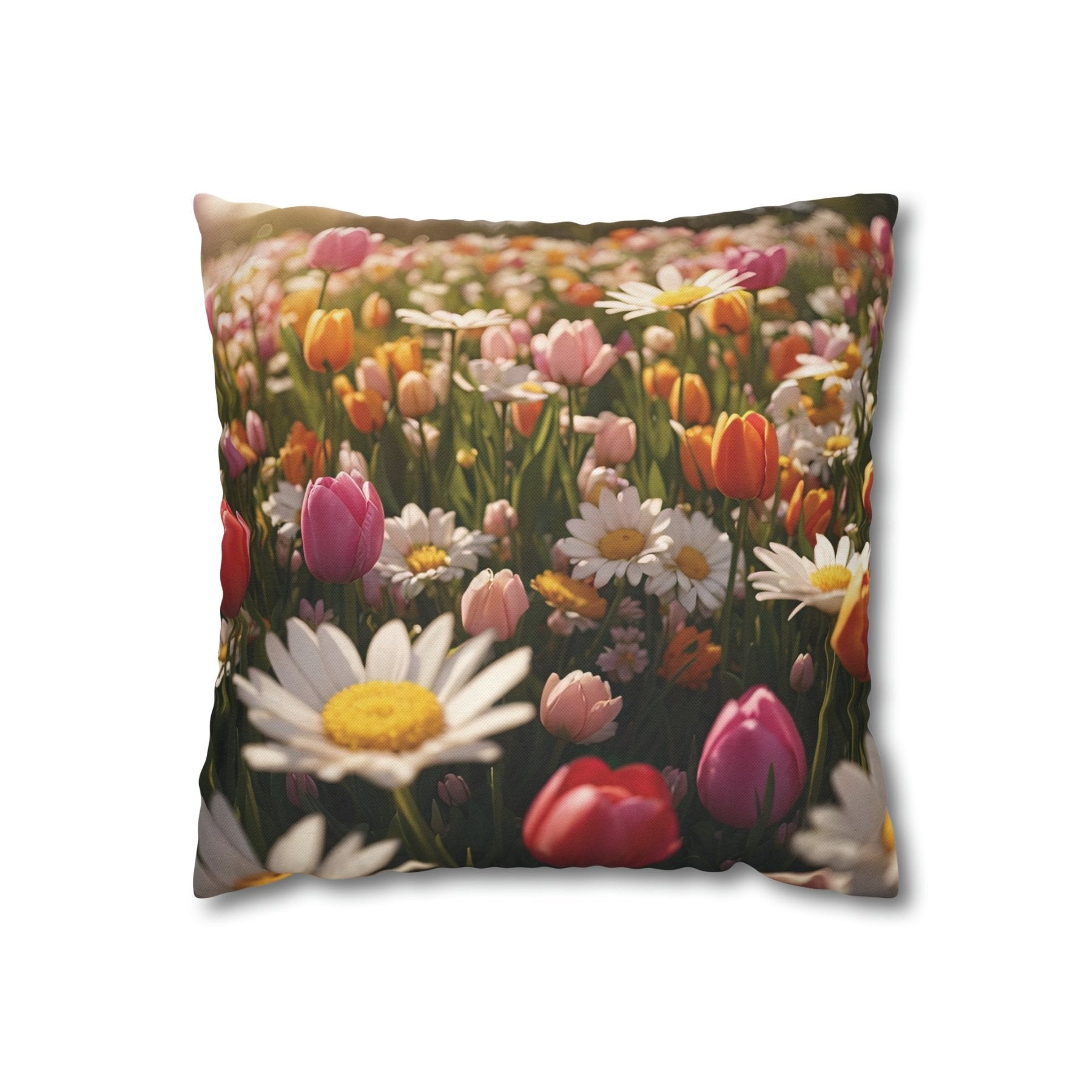 Spring Flowers Throw Pillow Cover, Throw Pillow Case, Qty 1, (10) - Janlyn's Crafts