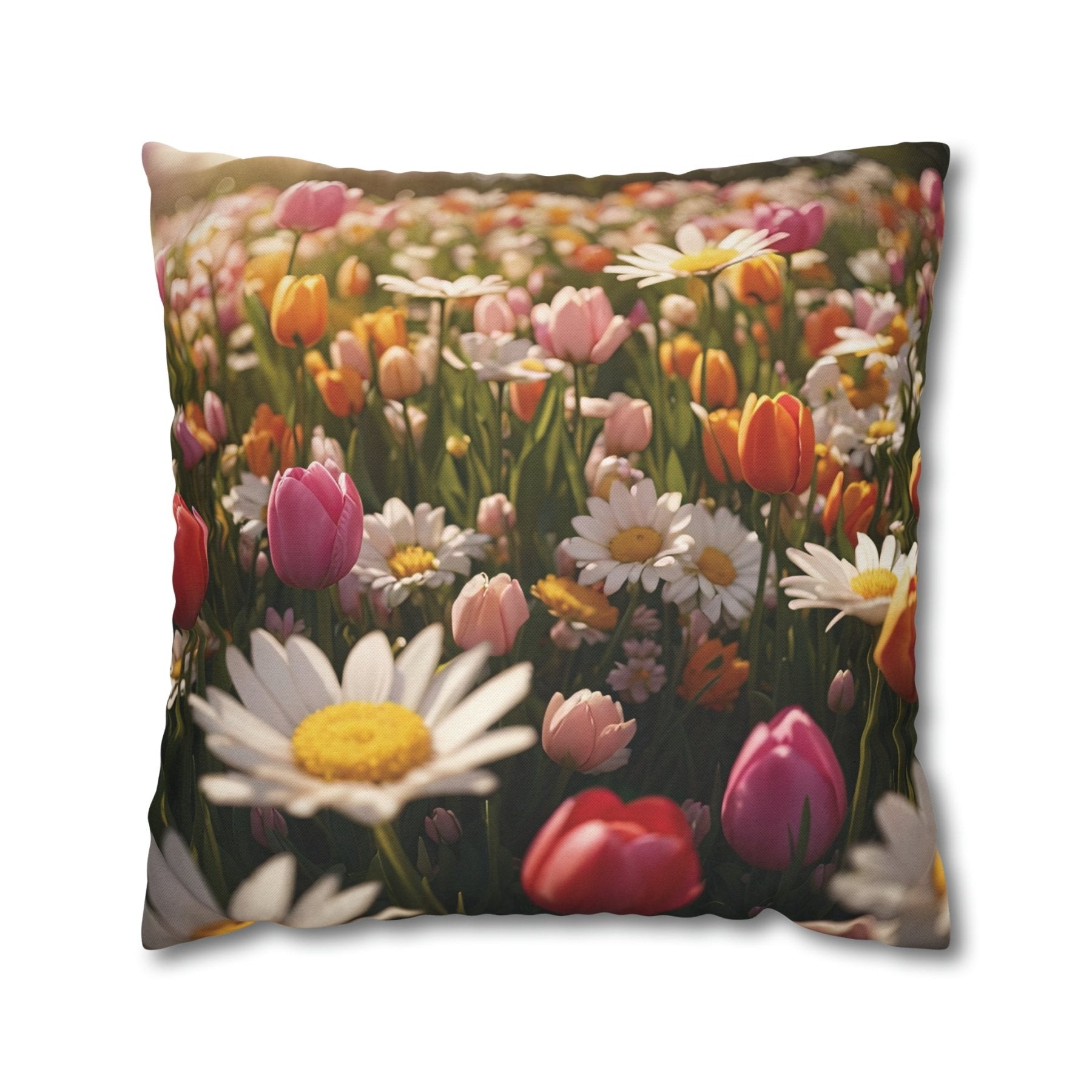 Spring Flowers Throw Pillow Cover, Throw Pillow Case, Qty 1, (10) - Janlyn's Crafts