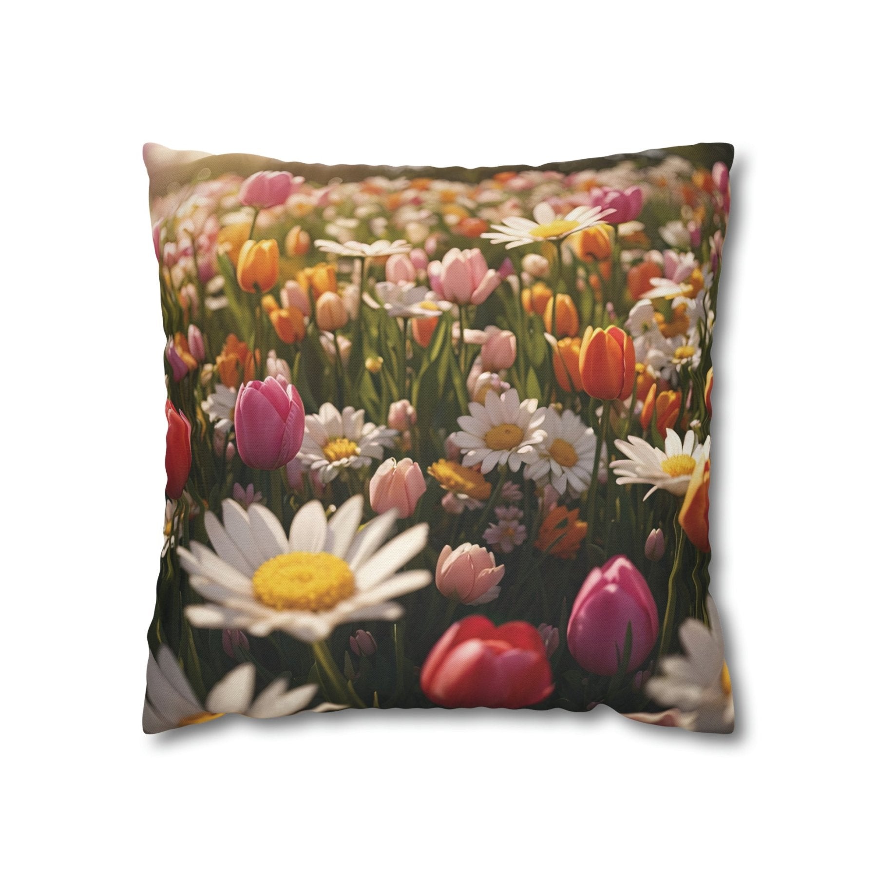 Spring Flowers Throw Pillow Cover, Throw Pillow Case, Qty 1, (10) - Janlyn's Crafts