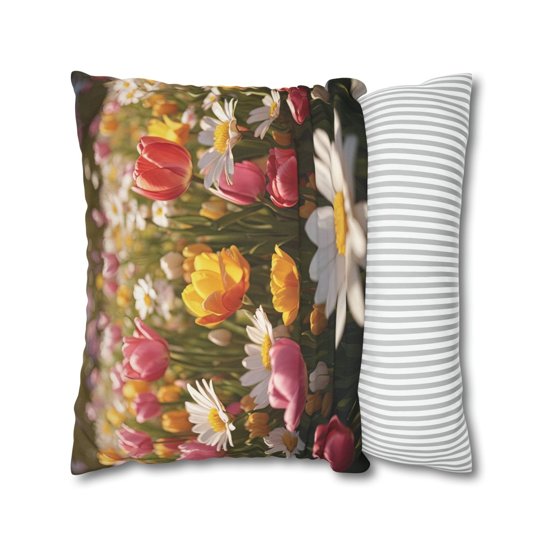 Spring Flowers Throw Pillow Cover, Throw Pillow Case, Qty 1, (11) - Janlyn's Crafts