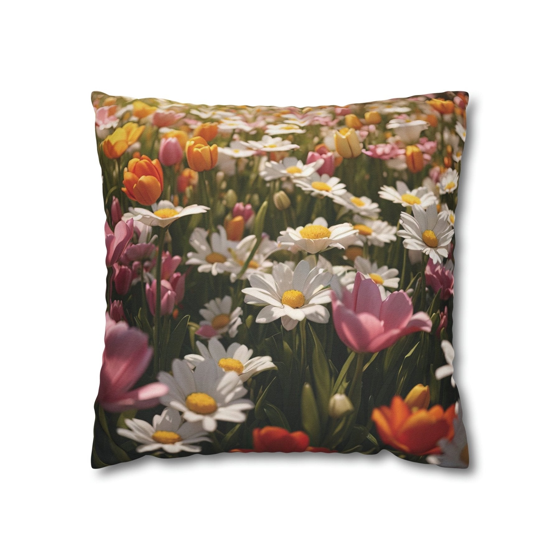 Spring Flowers Throw Pillow Cover, Throw Pillow Case, Qty 1, (12) - Janlyn's Crafts