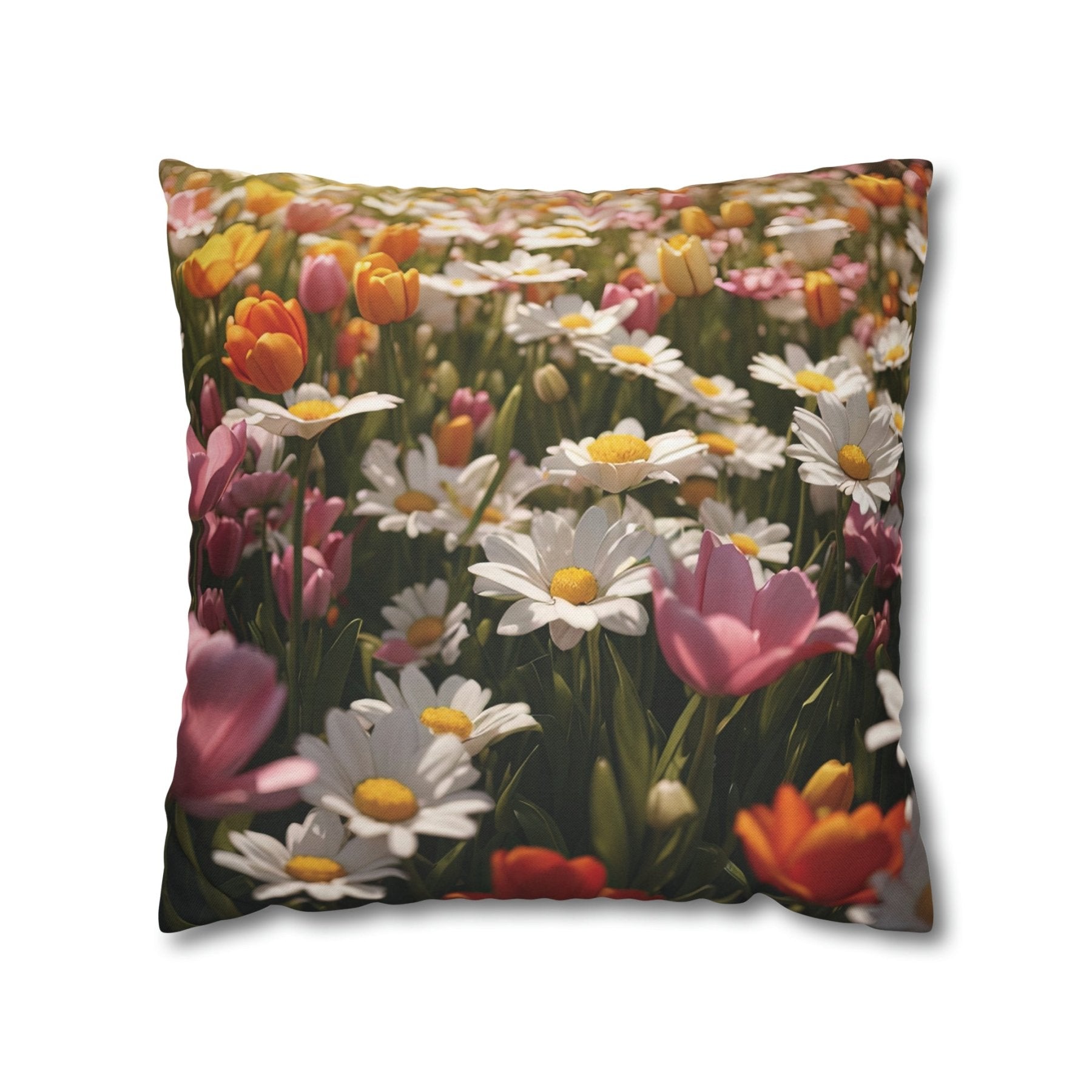 Spring Flowers Throw Pillow Cover, Throw Pillow Case, Qty 1, (12) - Janlyn's Crafts