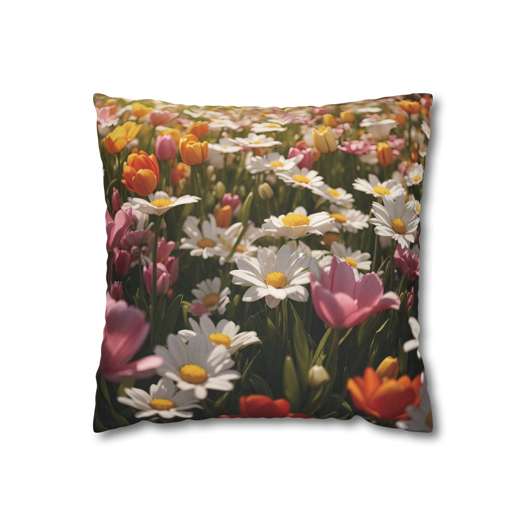 Spring Flowers Throw Pillow Cover, Throw Pillow Case, Qty 1, (12) - Janlyn's Crafts