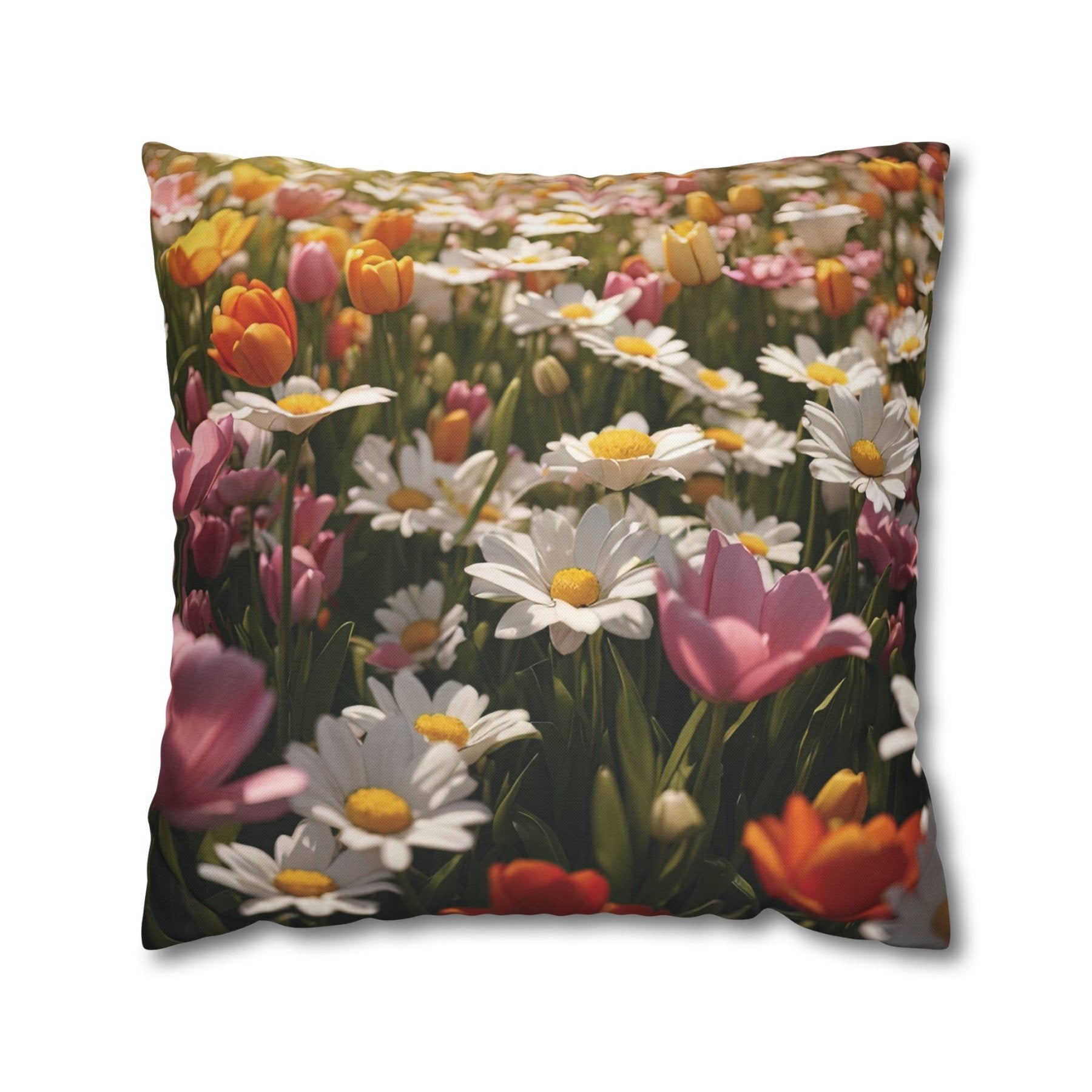 Spring Flowers Throw Pillow Cover, Throw Pillow Case, Qty 1, (12) - Janlyn's Crafts