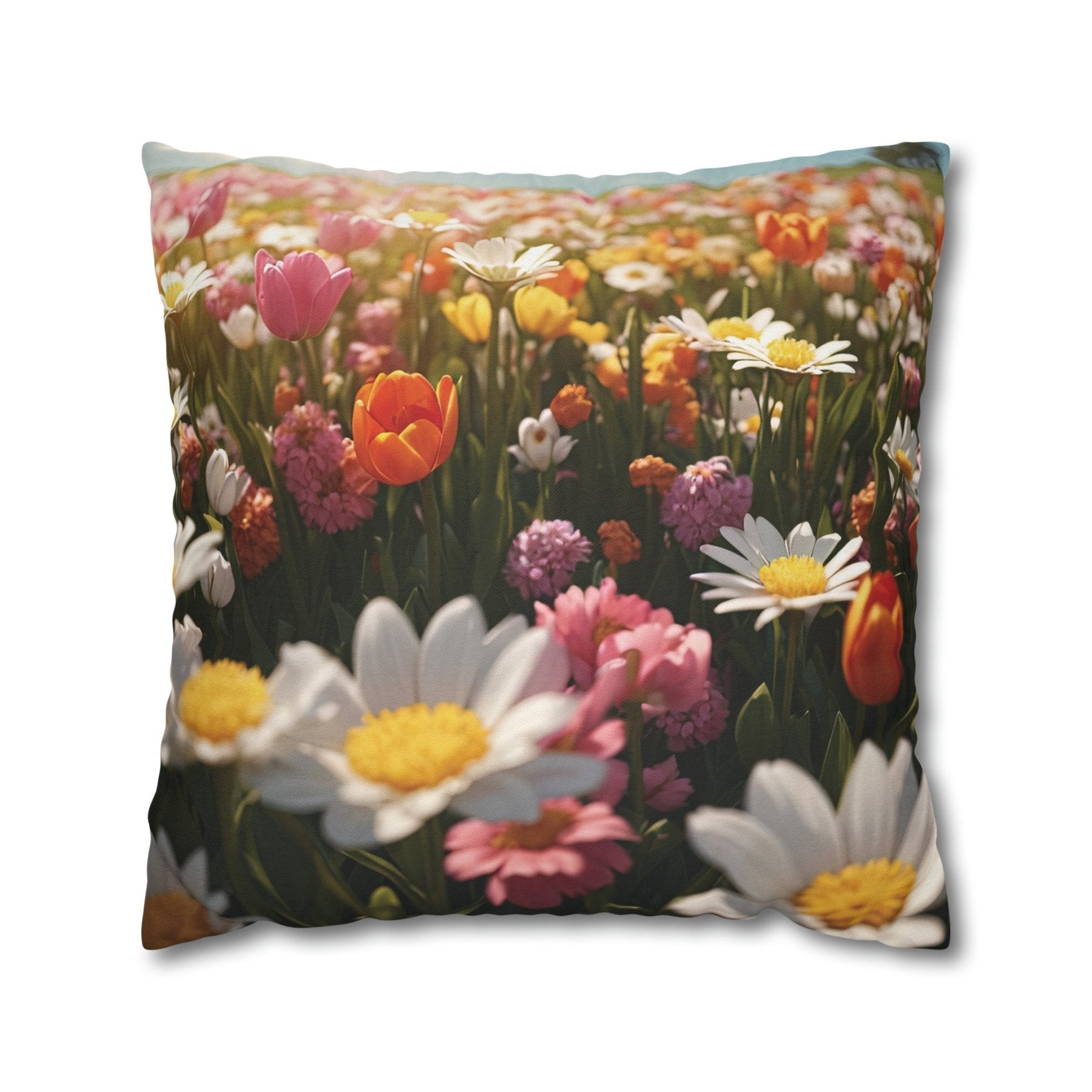 Spring Flowers Throw Pillow Cover, Throw Pillow Case, Qty 1, (14) - Janlyn's Crafts