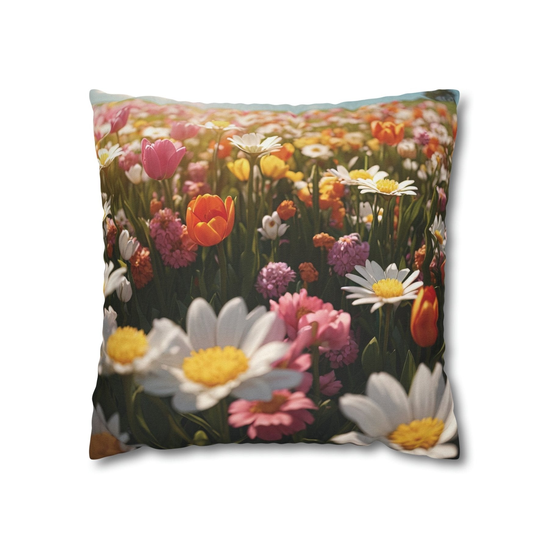 Spring Flowers Throw Pillow Cover, Throw Pillow Case, Qty 1, (14) - Janlyn's Crafts