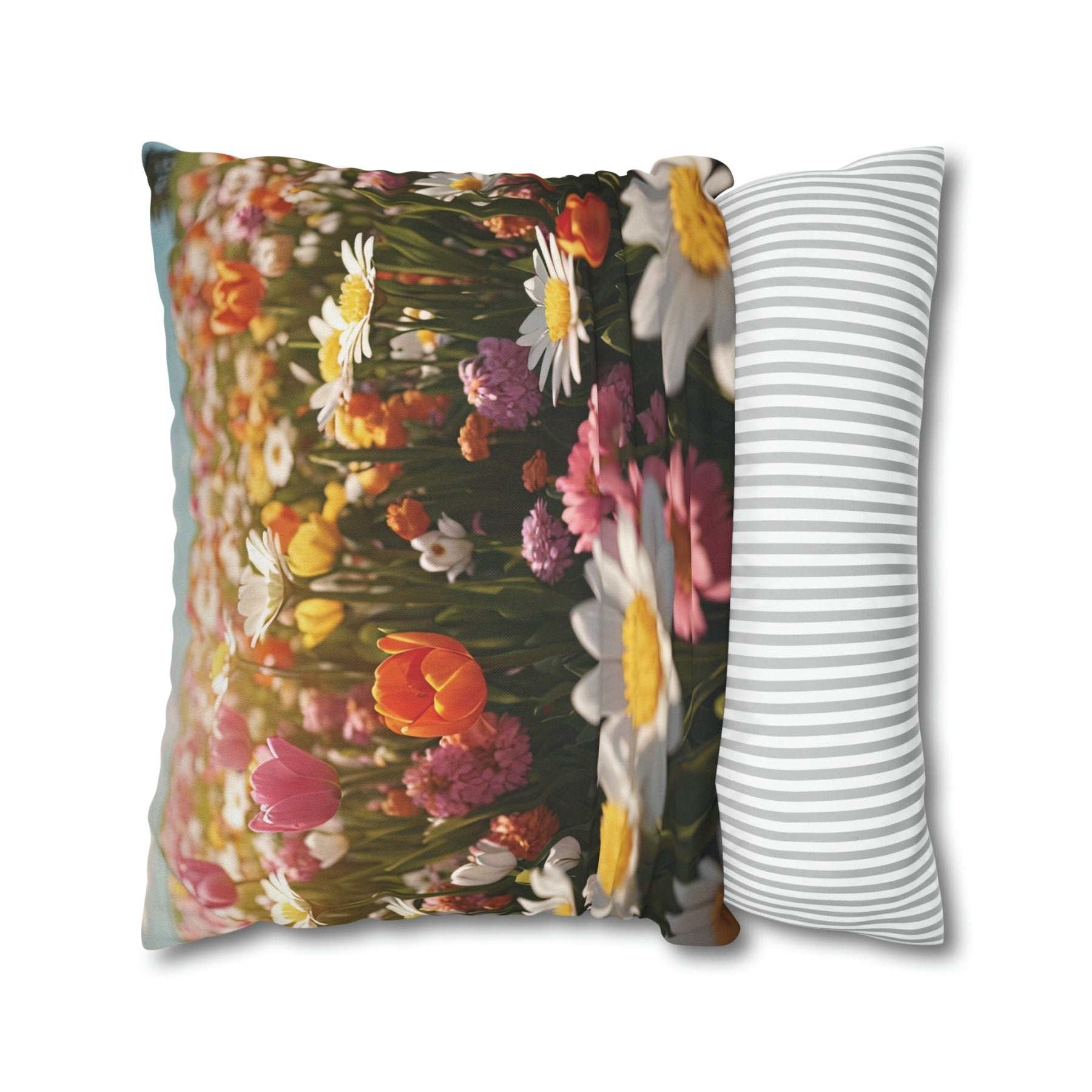 Spring Flowers Throw Pillow Cover, Throw Pillow Case, Qty 1, (14) - Janlyn's Crafts