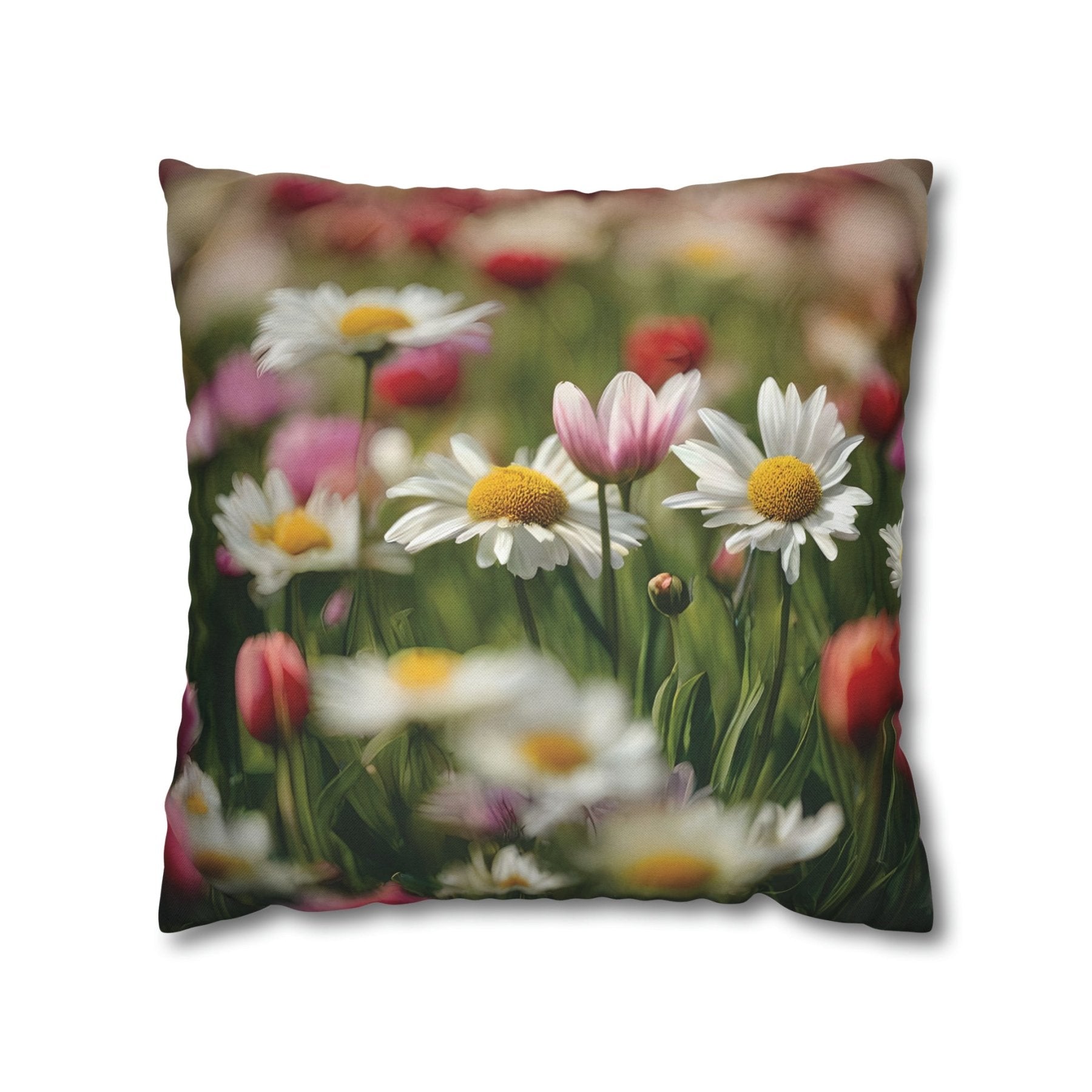 Spring Flowers Throw Pillow Cover, Throw Pillow Case, Qty 1, (19) - Janlyn's Crafts