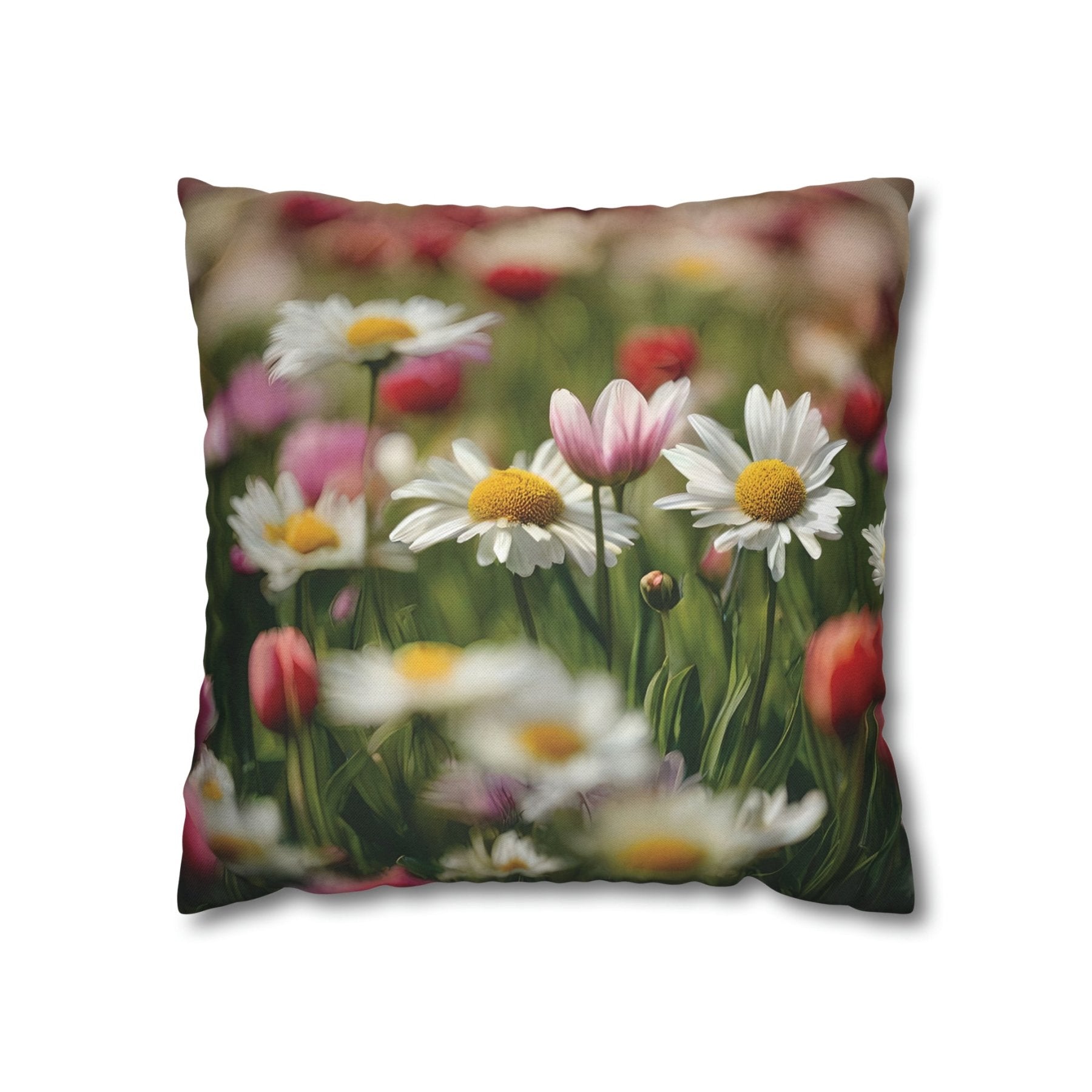 Spring Flowers Throw Pillow Cover, Throw Pillow Case, Qty 1, (19) - Janlyn's Crafts