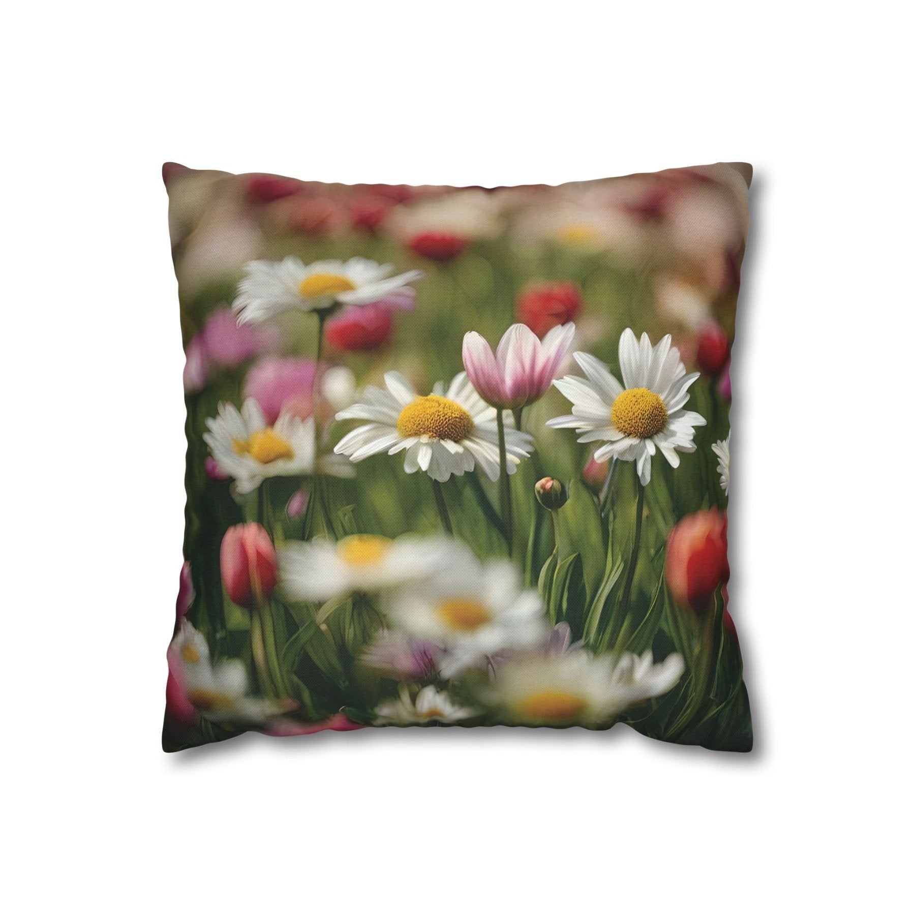 Spring Flowers Throw Pillow Cover, Throw Pillow Case, Qty 1, (19) - Janlyn's Crafts