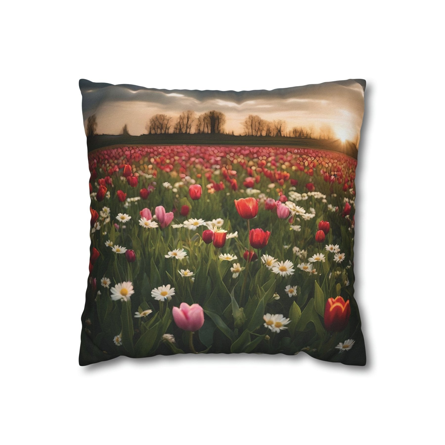 Spring Flowers Throw Pillow Cover, Throw Pillow Case, Qty 1, (20) - Janlyn's Crafts