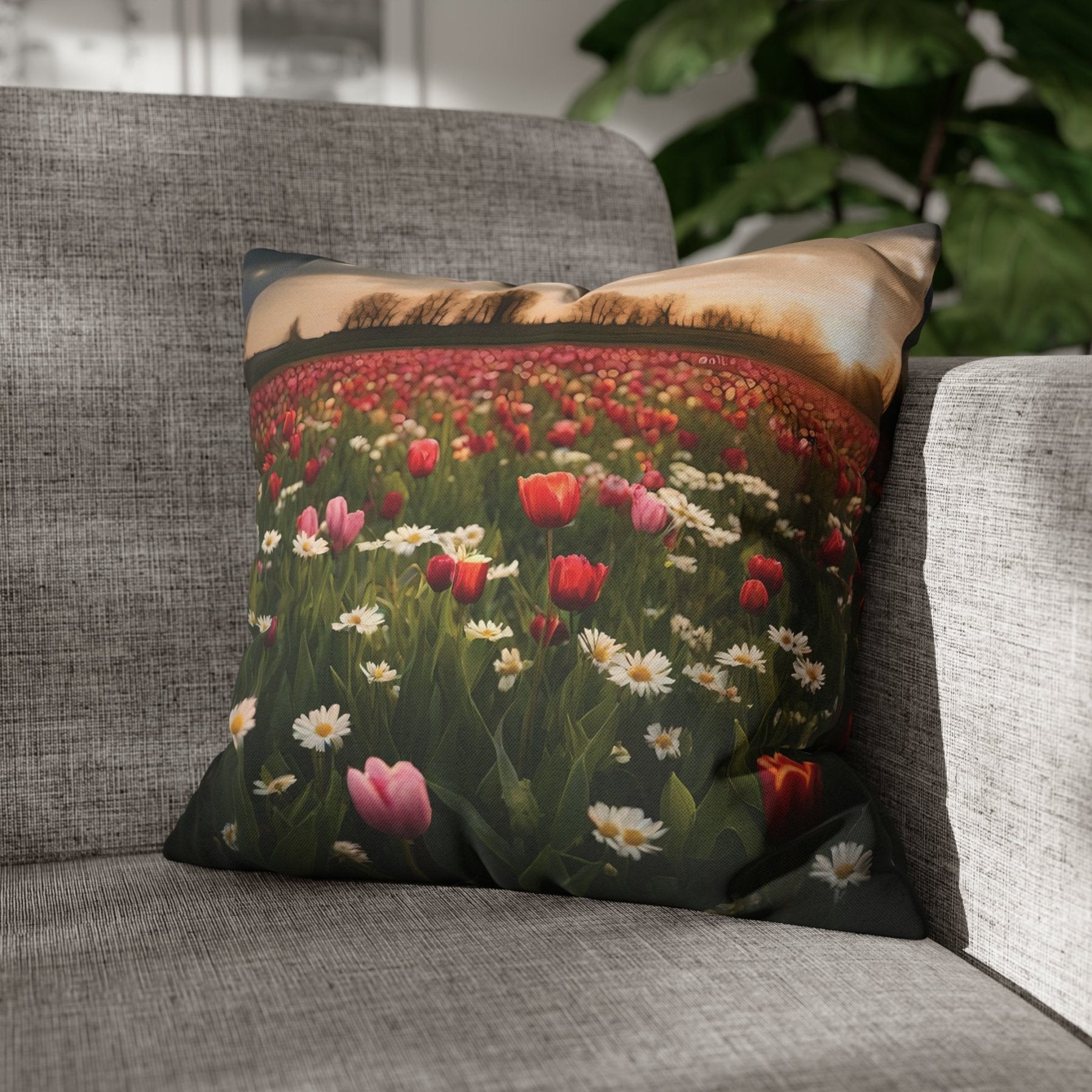 Spring Flowers Throw Pillow Cover, Throw Pillow Case, Qty 1, (20) - Janlyn's Crafts