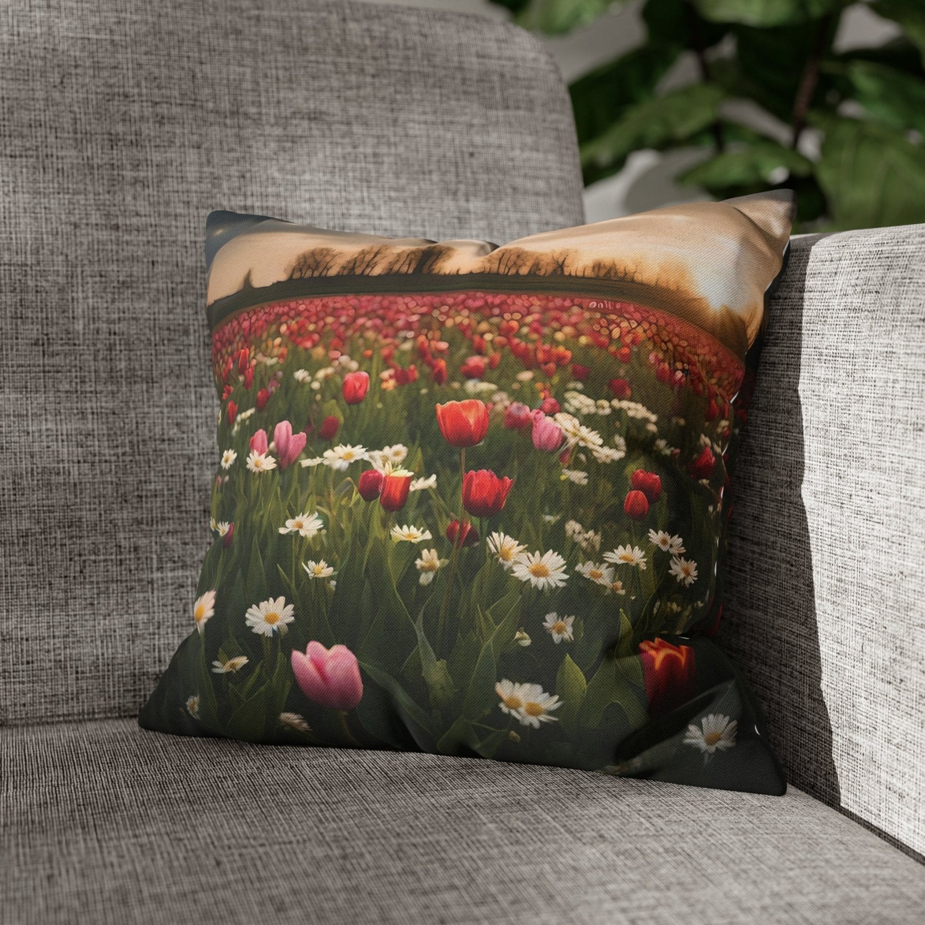 Spring Flowers Throw Pillow Cover, Throw Pillow Case, Qty 1, (20) - Janlyn's Crafts