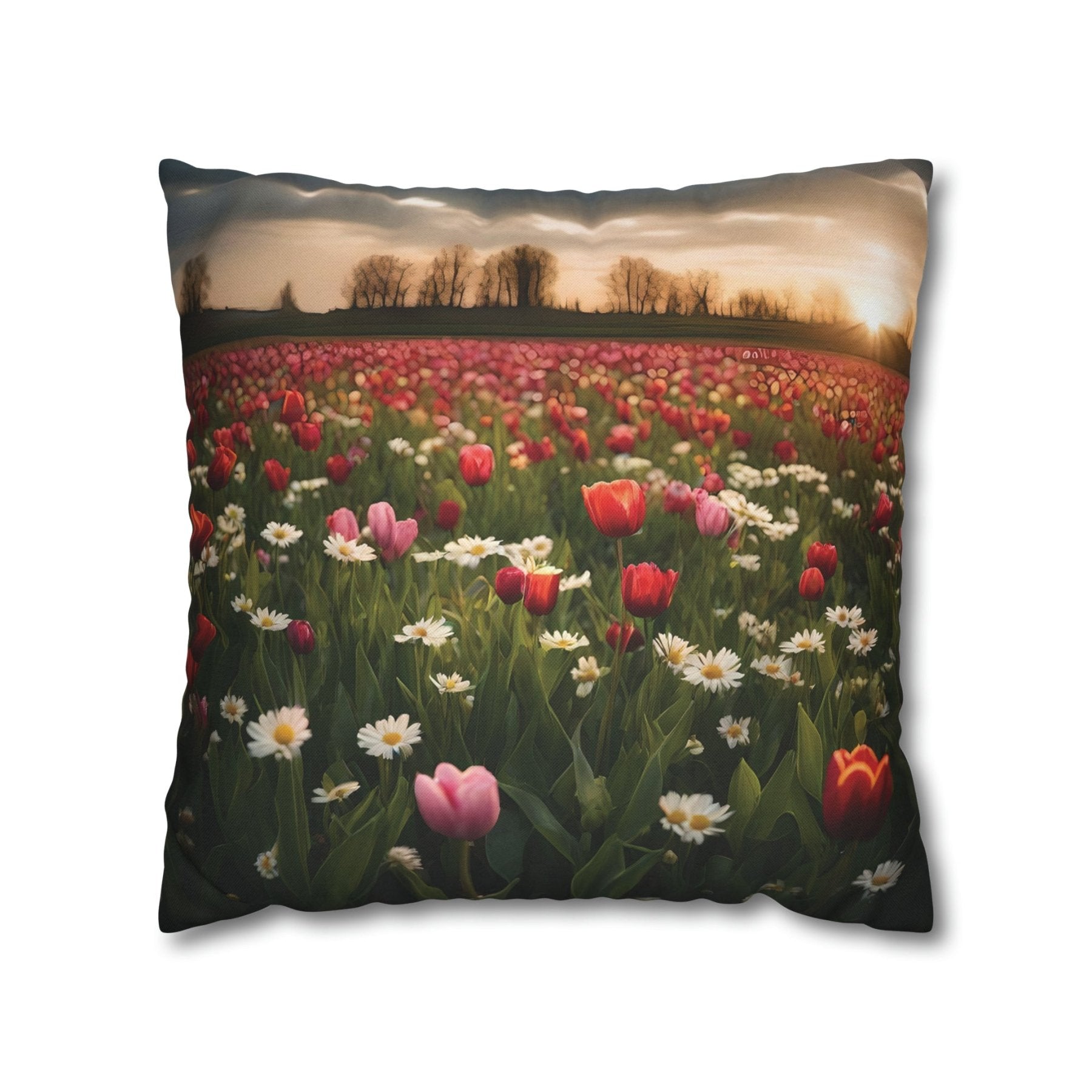 Spring Flowers Throw Pillow Cover, Throw Pillow Case, Qty 1, (20) - Janlyn's Crafts