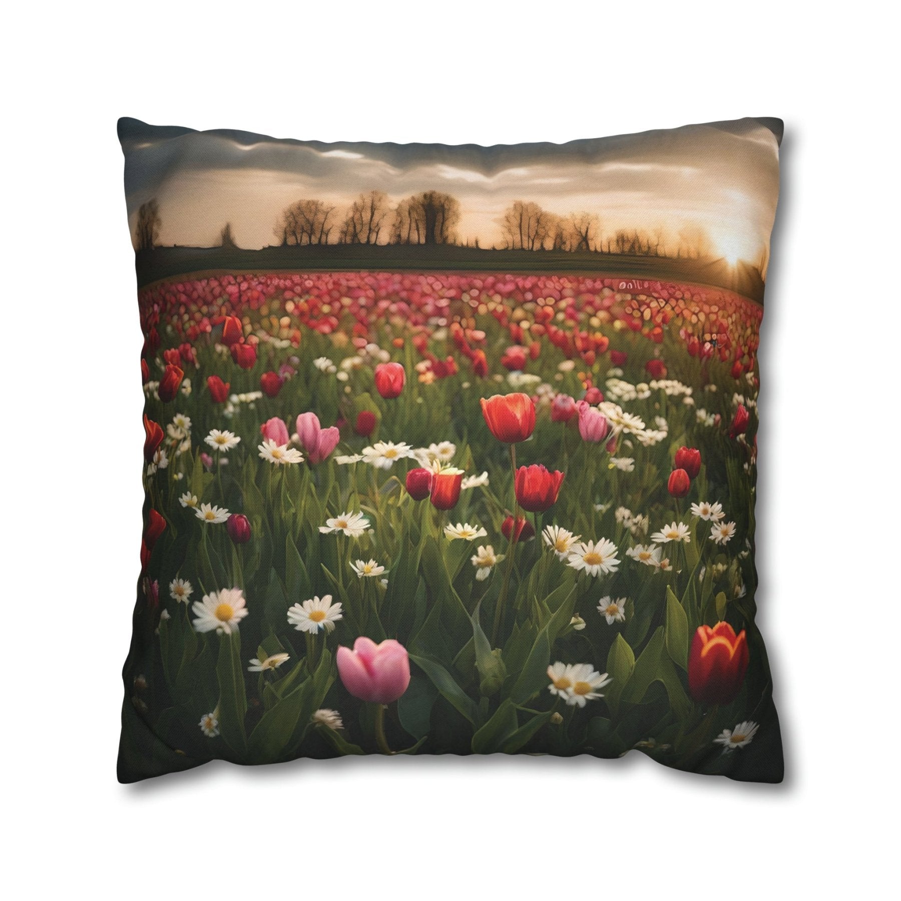 Spring Flowers Throw Pillow Cover, Throw Pillow Case, Qty 1, (20) - Janlyn's Crafts