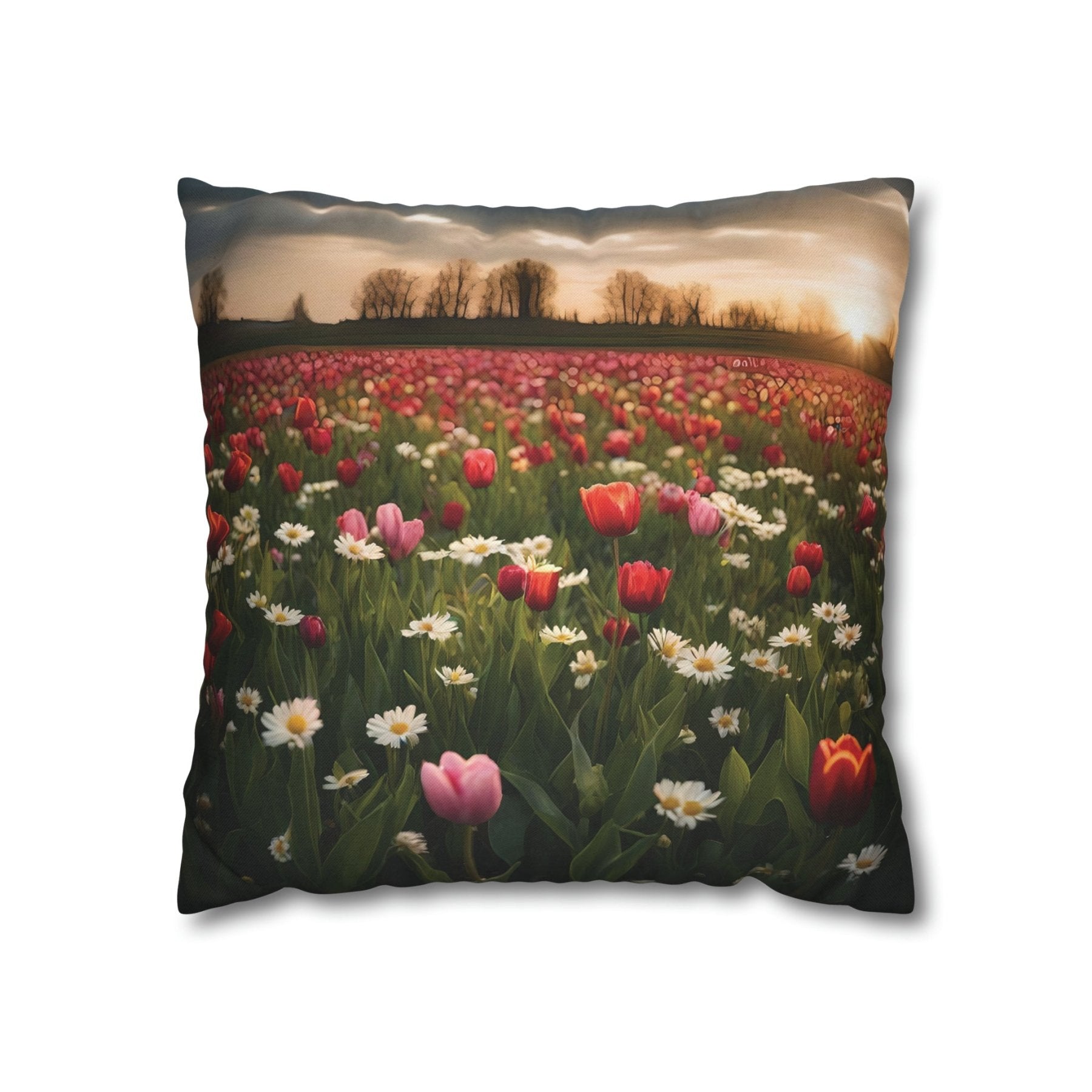 Spring Flowers Throw Pillow Cover, Throw Pillow Case, Qty 1, (20) - Janlyn's Crafts