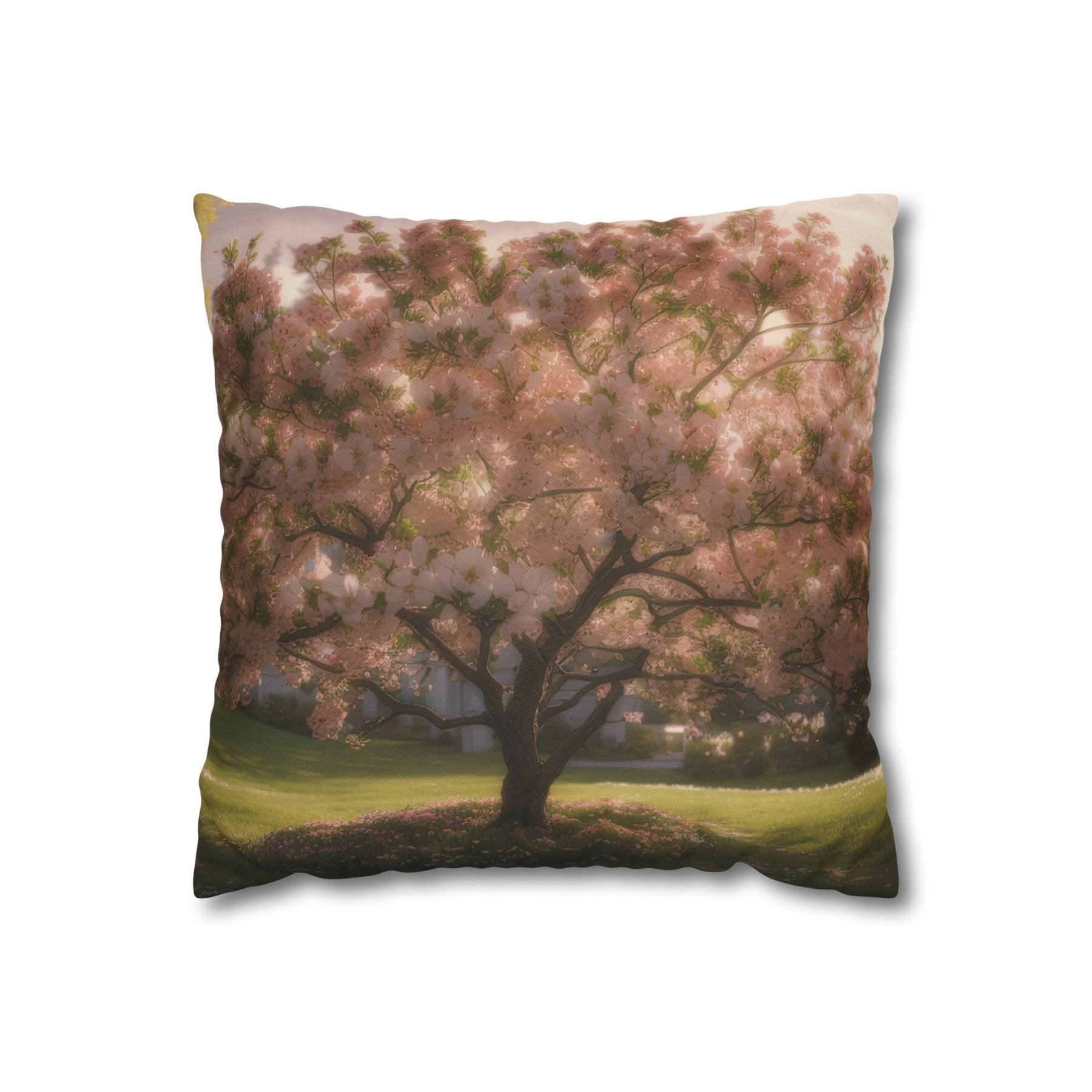 Spring Flowers Throw Pillow Cover, Throw Pillow Case, Qty 1, (7) - Janlyn's Crafts