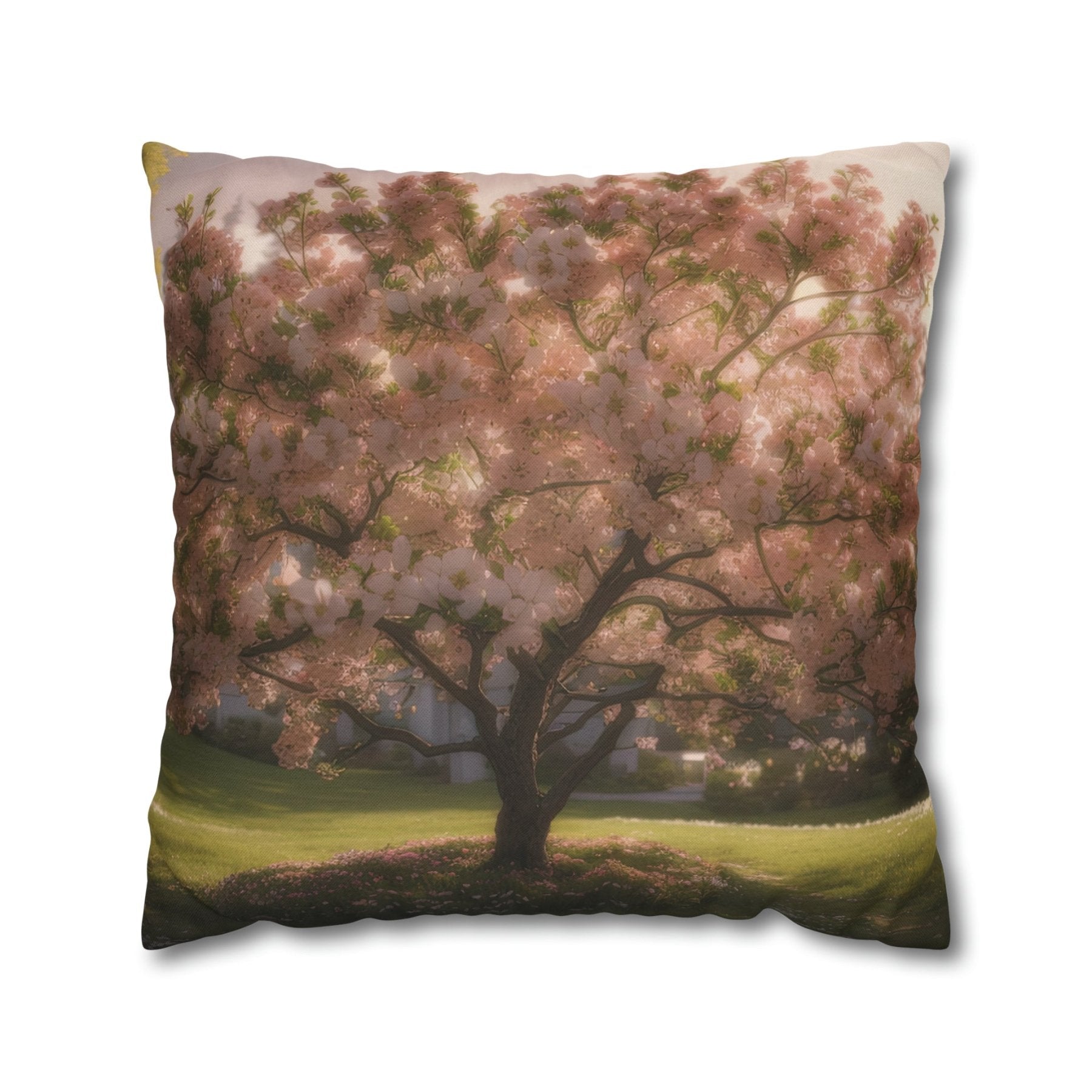 Spring Flowers Throw Pillow Cover, Throw Pillow Case, Qty 1, (7) - Janlyn's Crafts