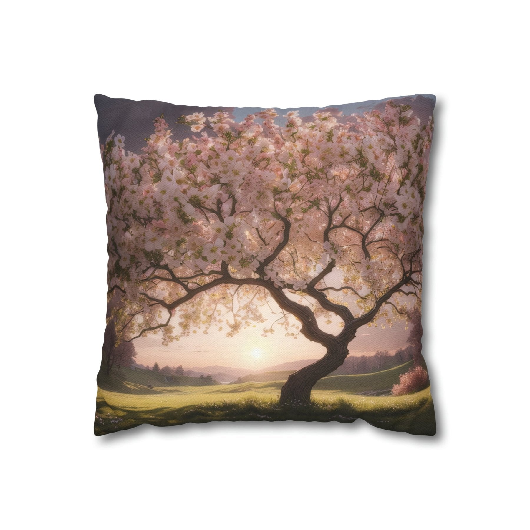 Spring Flowers Throw Pillow Cover, Throw Pillow Case, Qty 1, (8) - Janlyn's Crafts