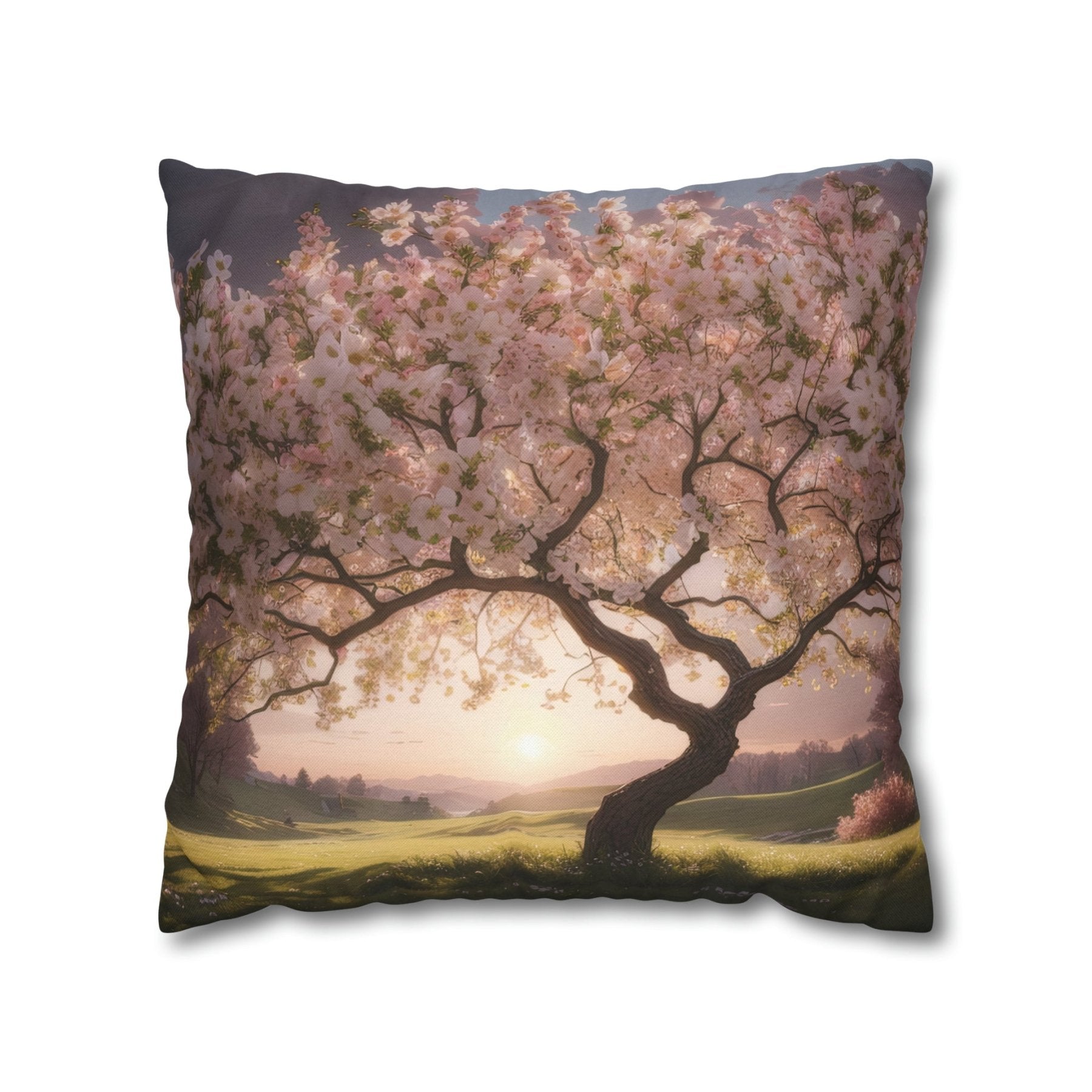 Spring Flowers Throw Pillow Cover, Throw Pillow Case, Qty 1, (8) - Janlyn's Crafts