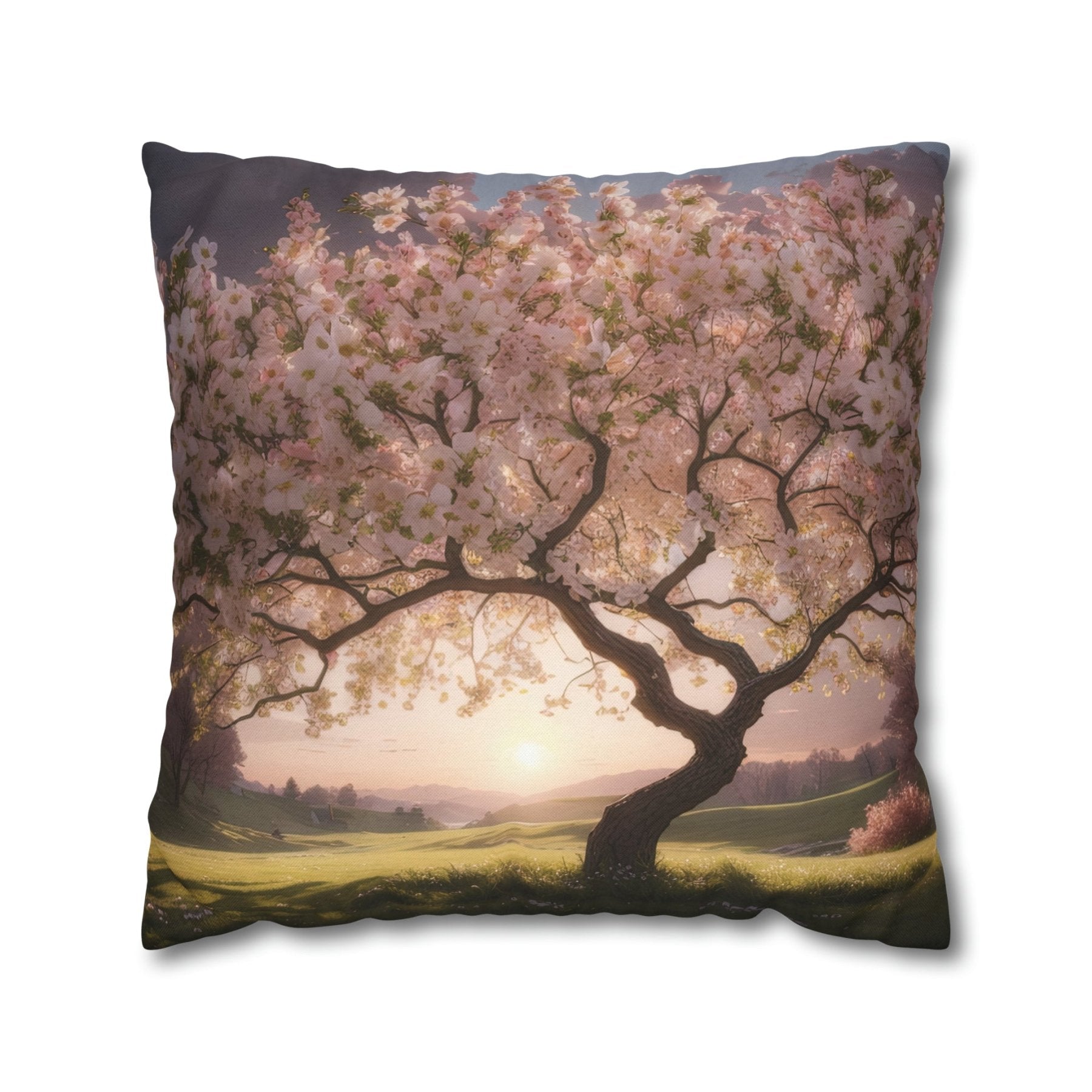 Spring Flowers Throw Pillow Cover, Throw Pillow Case, Qty 1, (8) - Janlyn's Crafts